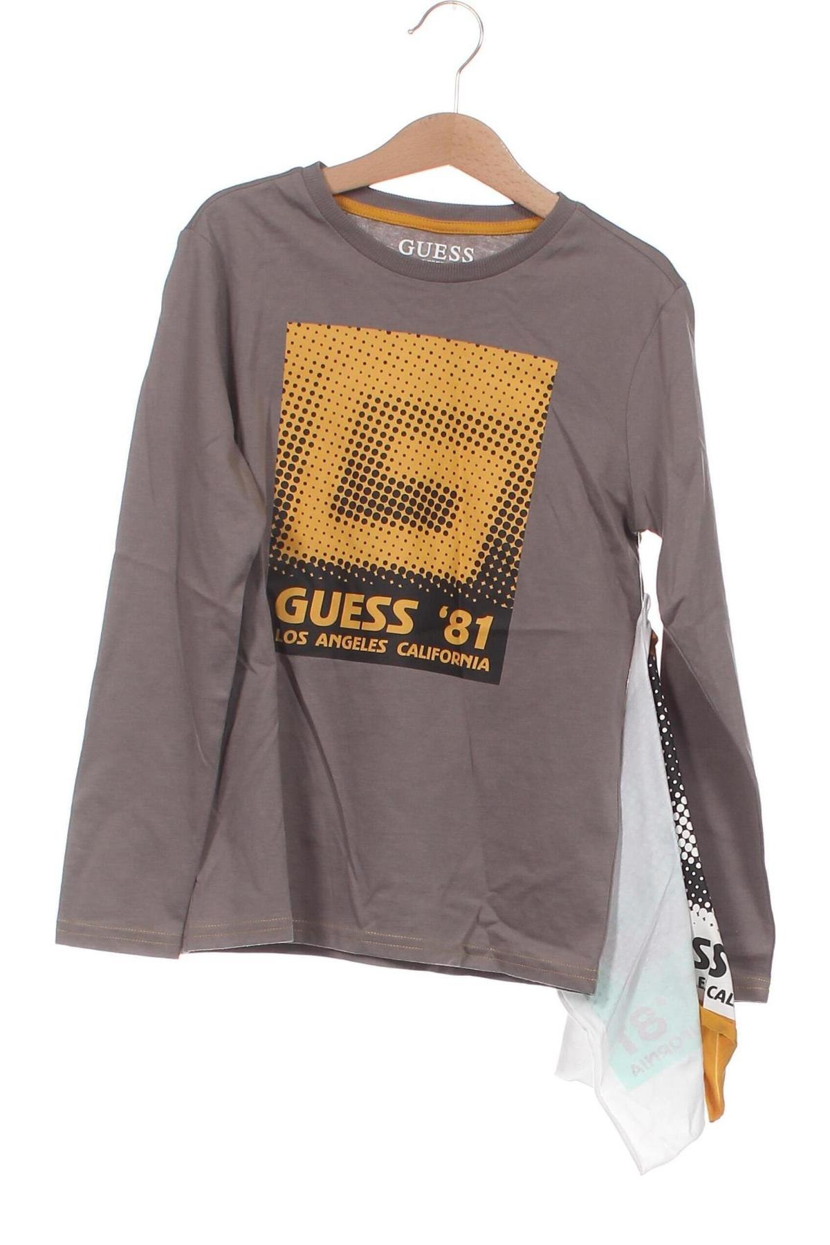 Kinder Shirt Guess, Größe 8-9y/ 134-140 cm, Farbe Grau, Preis 21,43 €