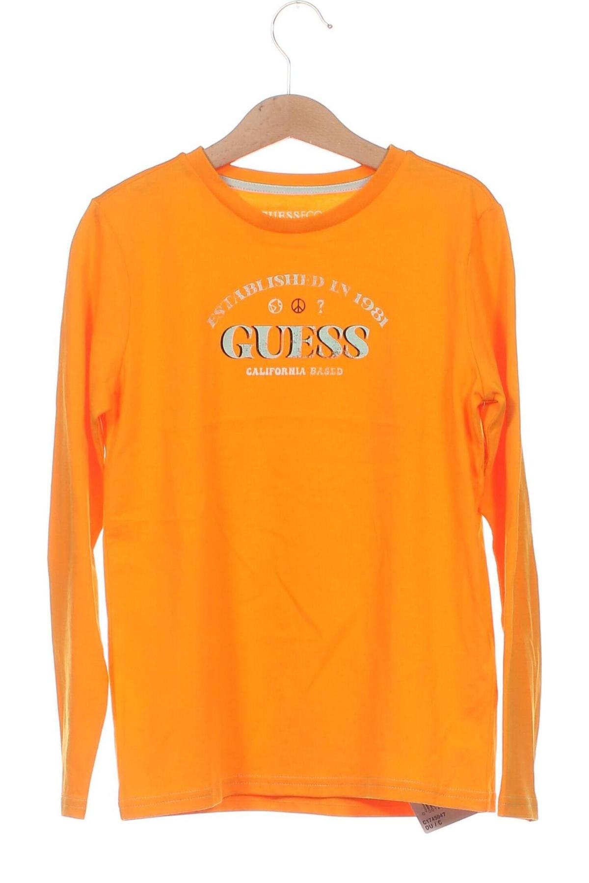 Dziecięca bluzka Guess, Rozmiar 8-9y/ 134-140 cm, Kolor Pomarańczowy, Cena 110,83 zł