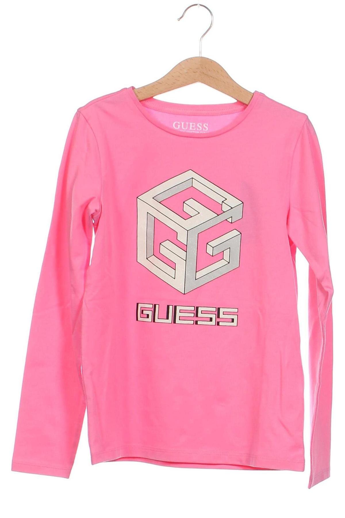 Kinder Shirt Guess, Größe 7-8y/ 128-134 cm, Farbe Rosa, Preis 14,29 €