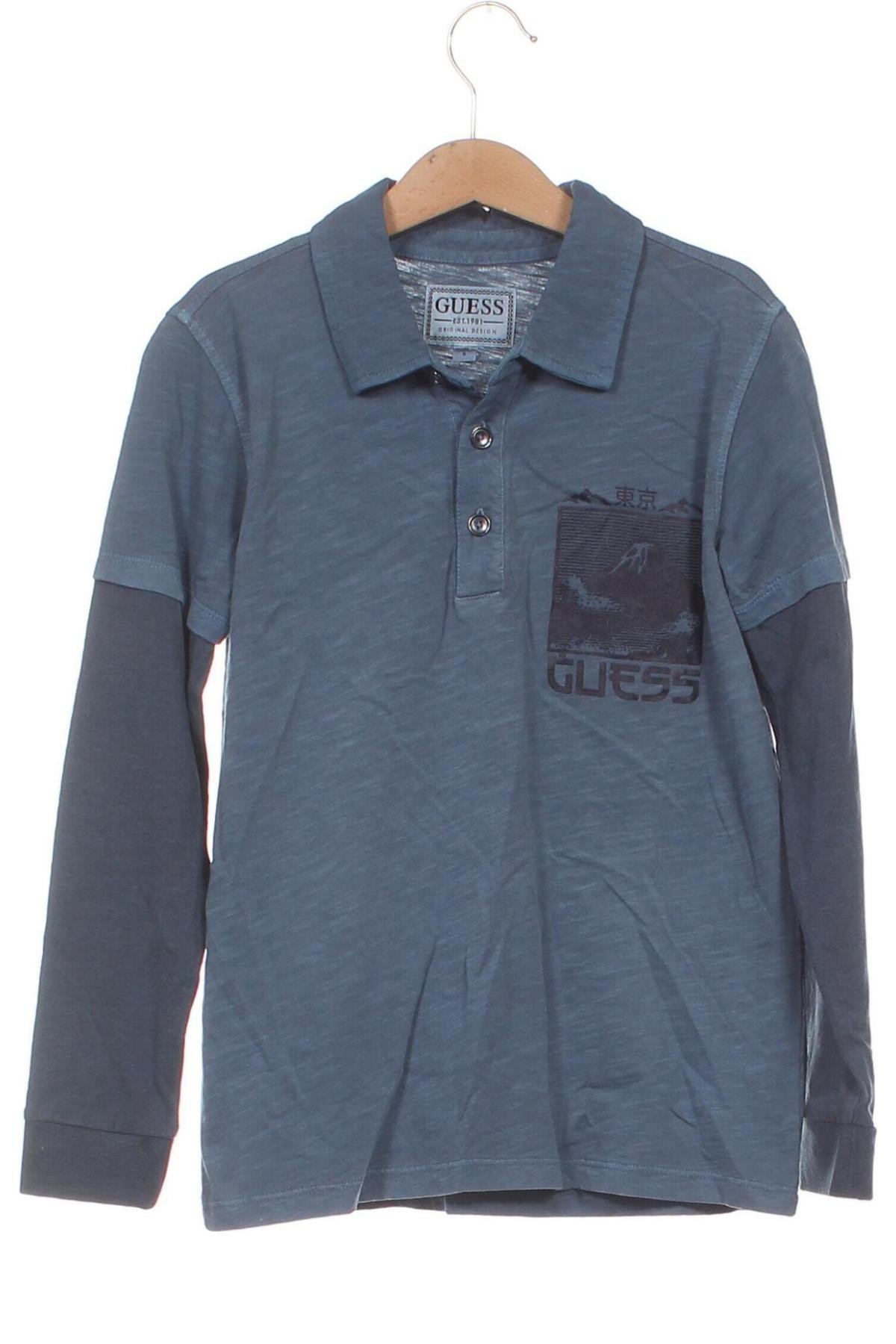 Bluză pentru copii Guess, Mărime 7-8y/ 128-134 cm, Culoare Albastru, Preț 109,42 Lei