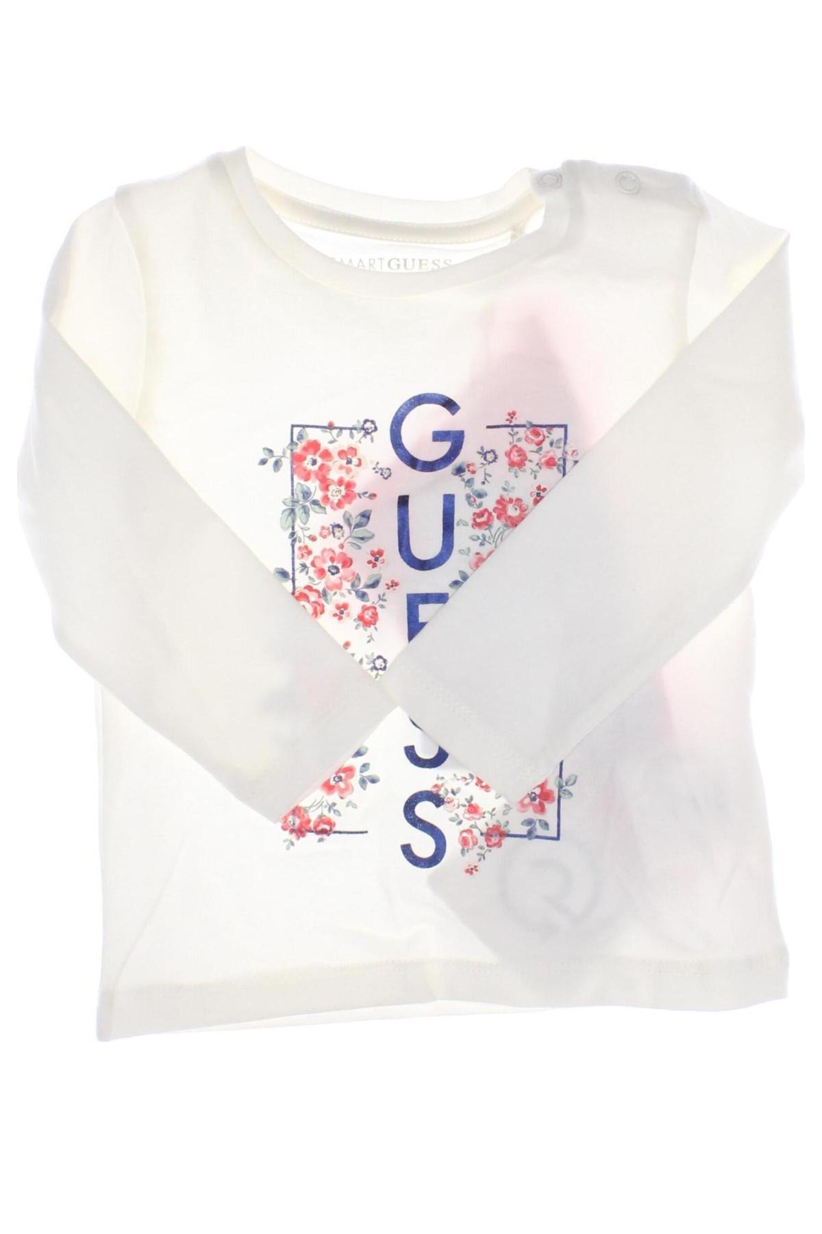 Kinder Shirt Guess, Größe 3-6m/ 62-68 cm, Farbe Weiß, Preis 18,65 €
