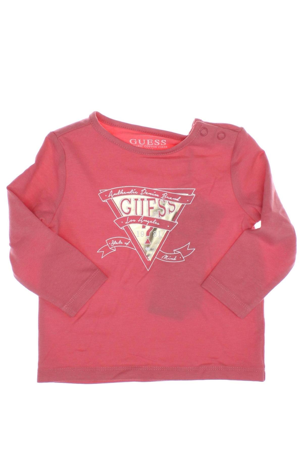 Bluză pentru copii Guess, Mărime 3-6m/ 62-68 cm, Culoare Mov deschis, Preț 109,42 Lei