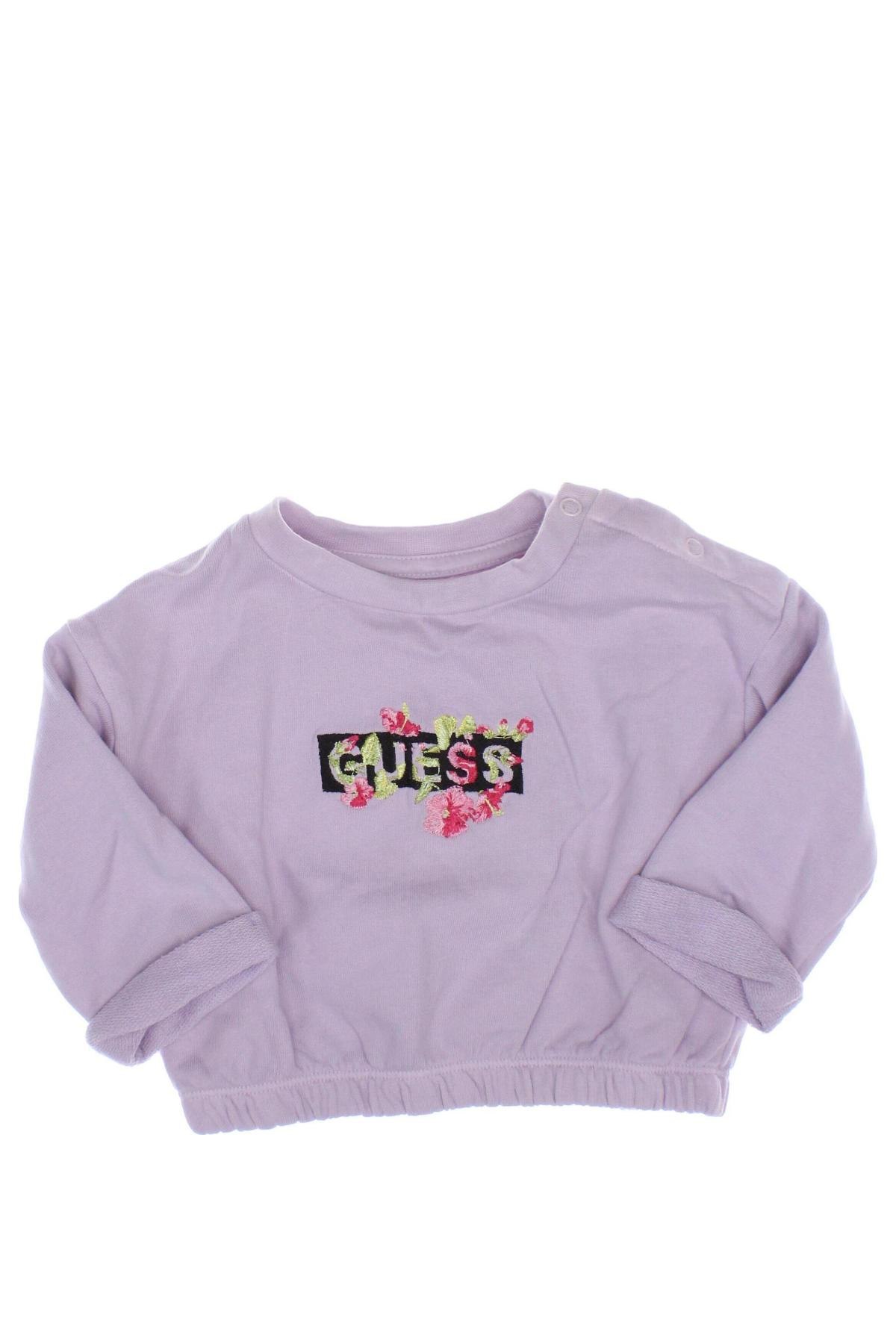 Παιδική μπλούζα Guess, Μέγεθος 3-6m/ 62-68 εκ., Χρώμα Βιολετί, Τιμή 21,43 €