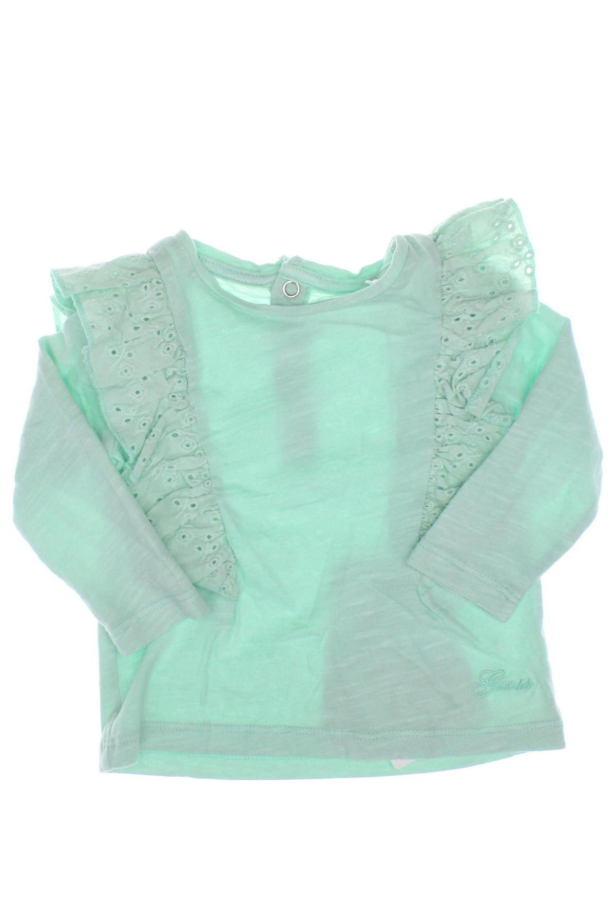 Παιδική μπλούζα Guess, Μέγεθος 3-6m/ 62-68 εκ., Χρώμα Πράσινο, Τιμή 39,69 €