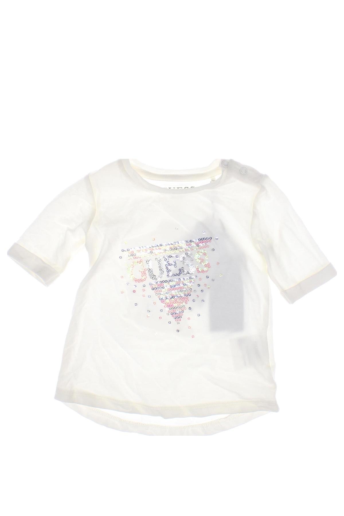 Kinder Shirt Guess, Größe 3-6m/ 62-68 cm, Farbe Weiß, Preis 22,62 €