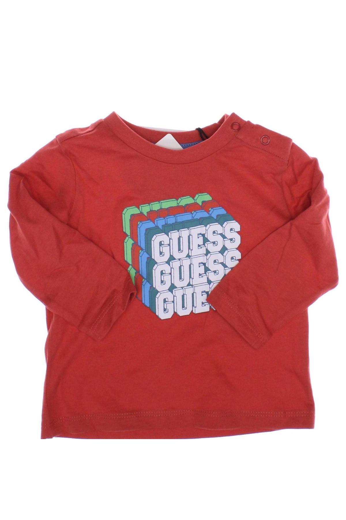 Kinder Shirt Guess, Größe 3-6m/ 62-68 cm, Farbe Rot, Preis 21,43 €