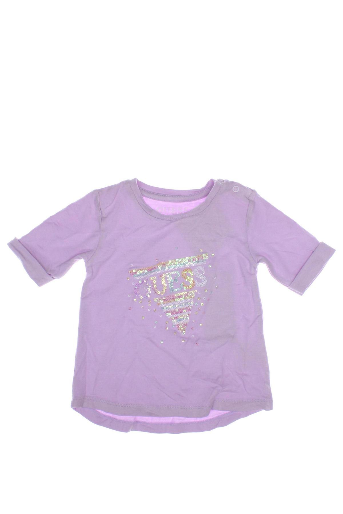Детска блуза Guess, Размер 3-6m/ 62-68 см, Цвят Лилав, Цена 41,58 лв.