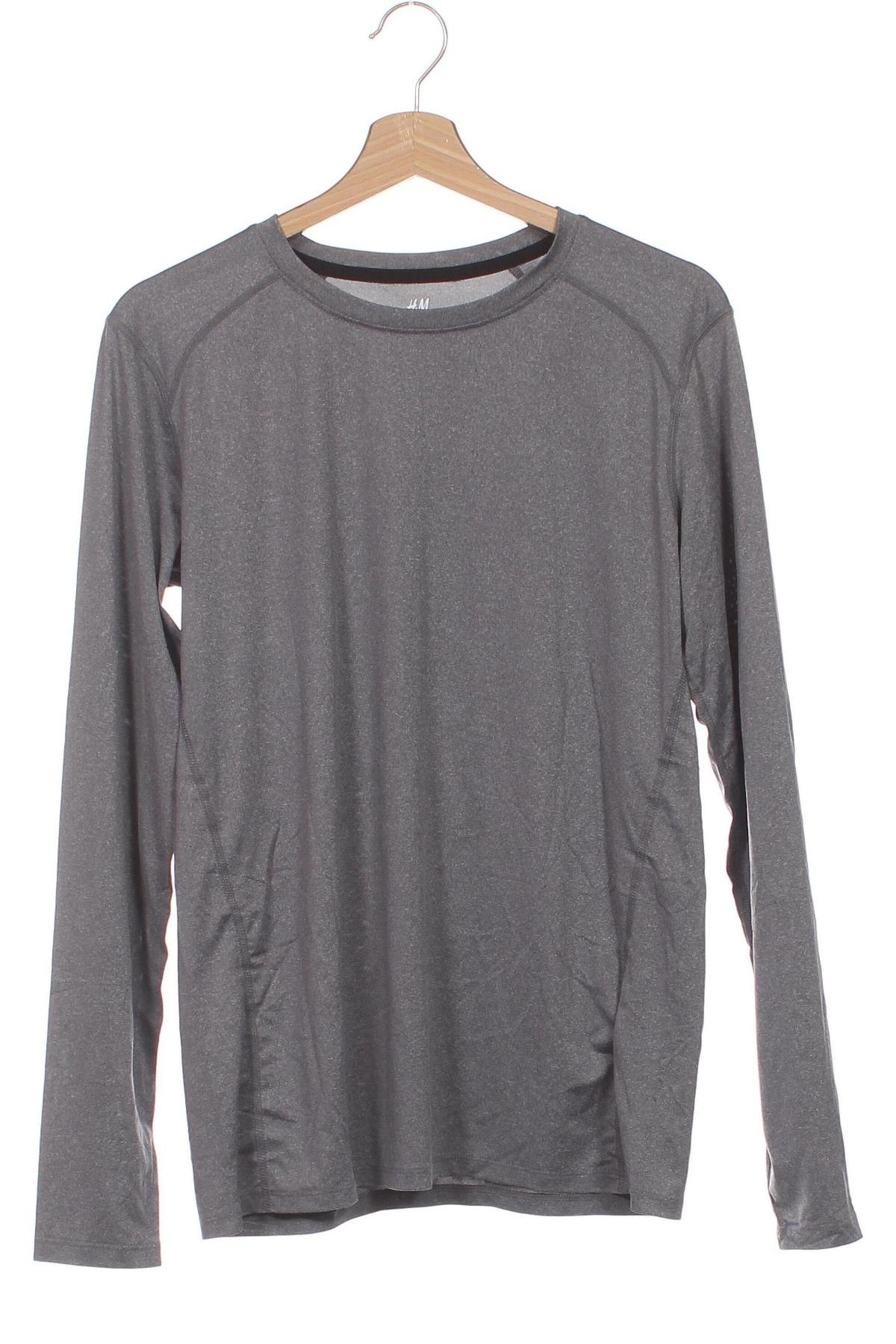 Детска блуза H&M Sport, Размер 14-15y/ 168-170 см, Цвят Сив, Цена 8,69 лв.