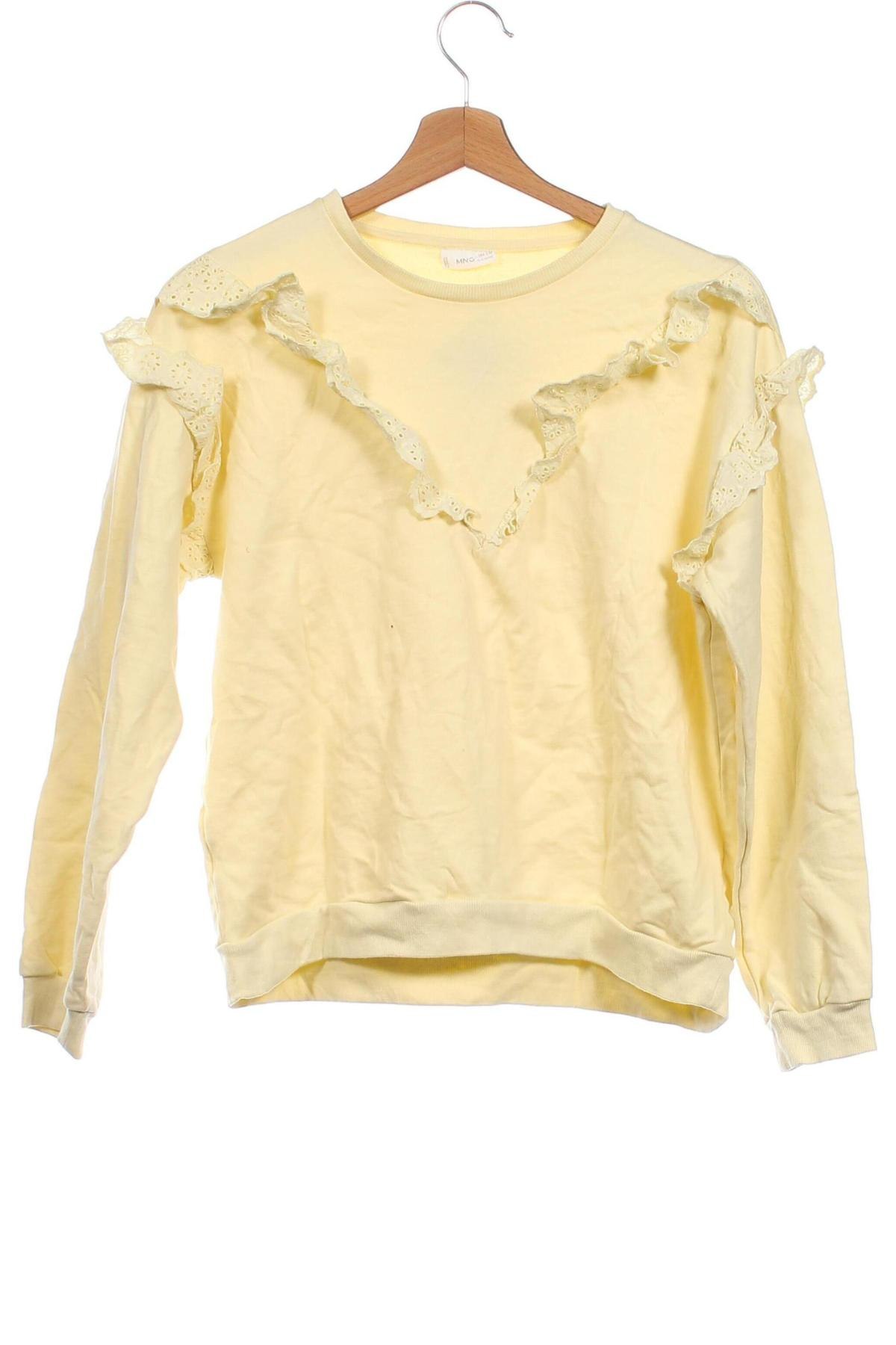 Bluză pentru copii Mango, Mărime 12-13y/ 158-164 cm, Culoare Galben, Preț 19,74 Lei