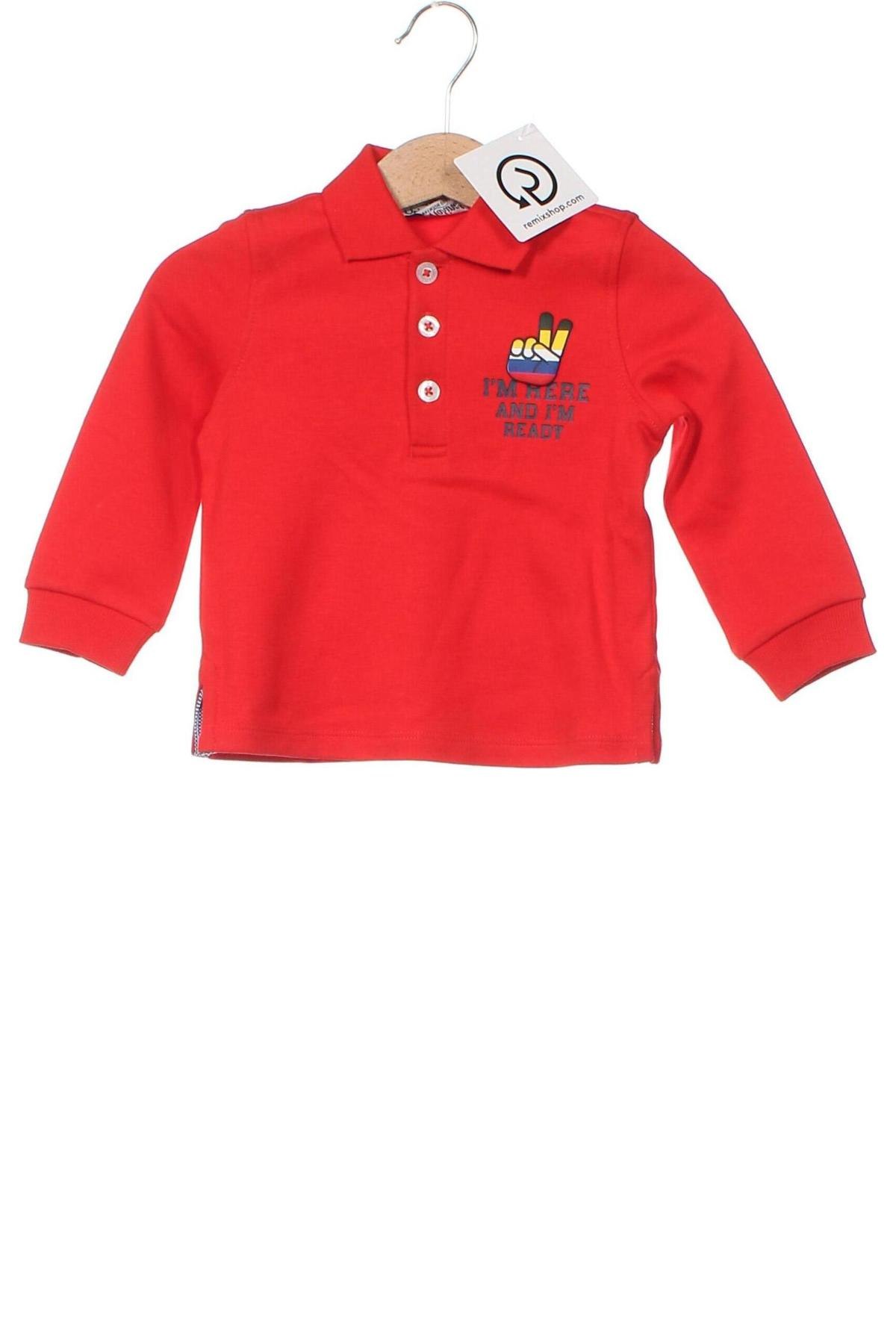 Dziecięca bluzka Original Marines, Rozmiar 6-9m/ 68-74 cm, Kolor Czerwony, Cena 47,58 zł