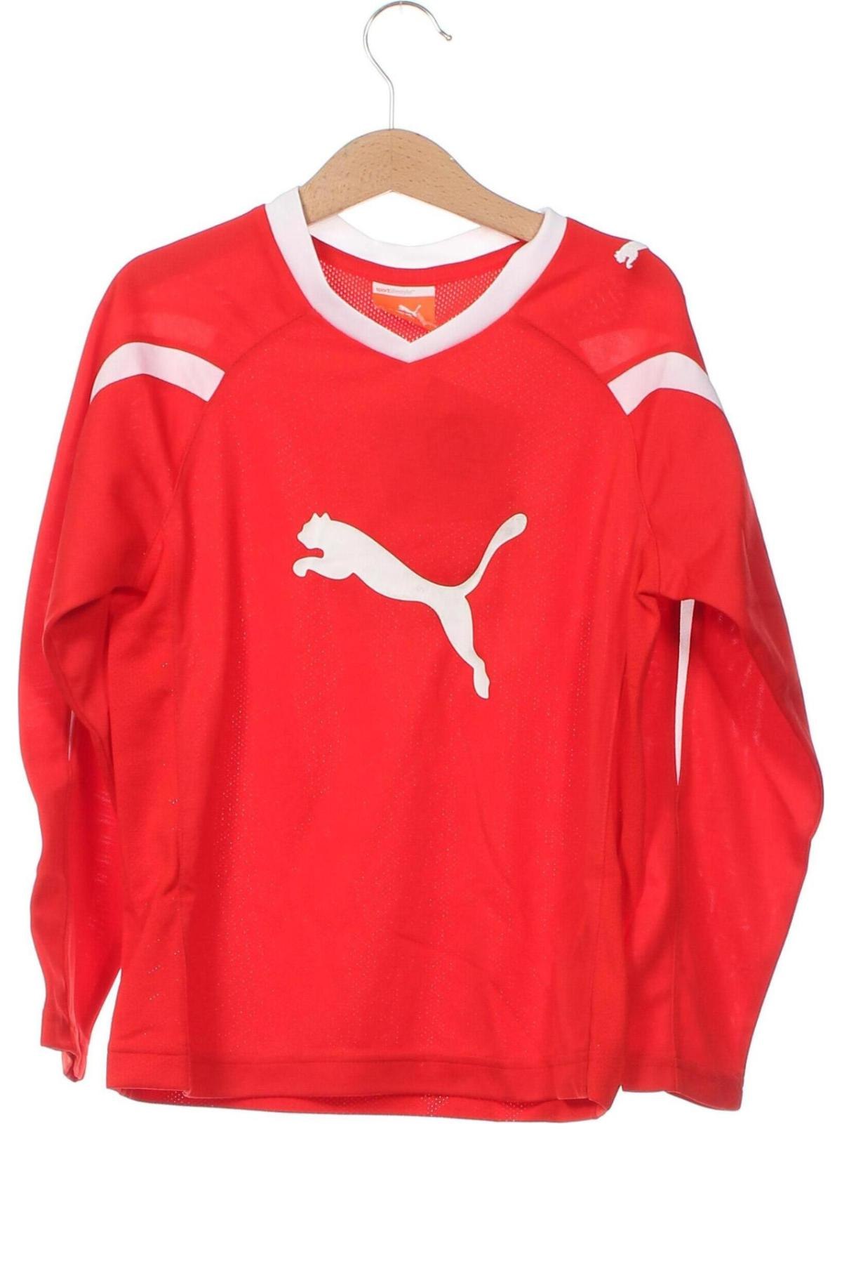 Детска блуза PUMA, Размер 7-8y/ 128-134 см, Цвят Червен, Цена 33,81 лв.
