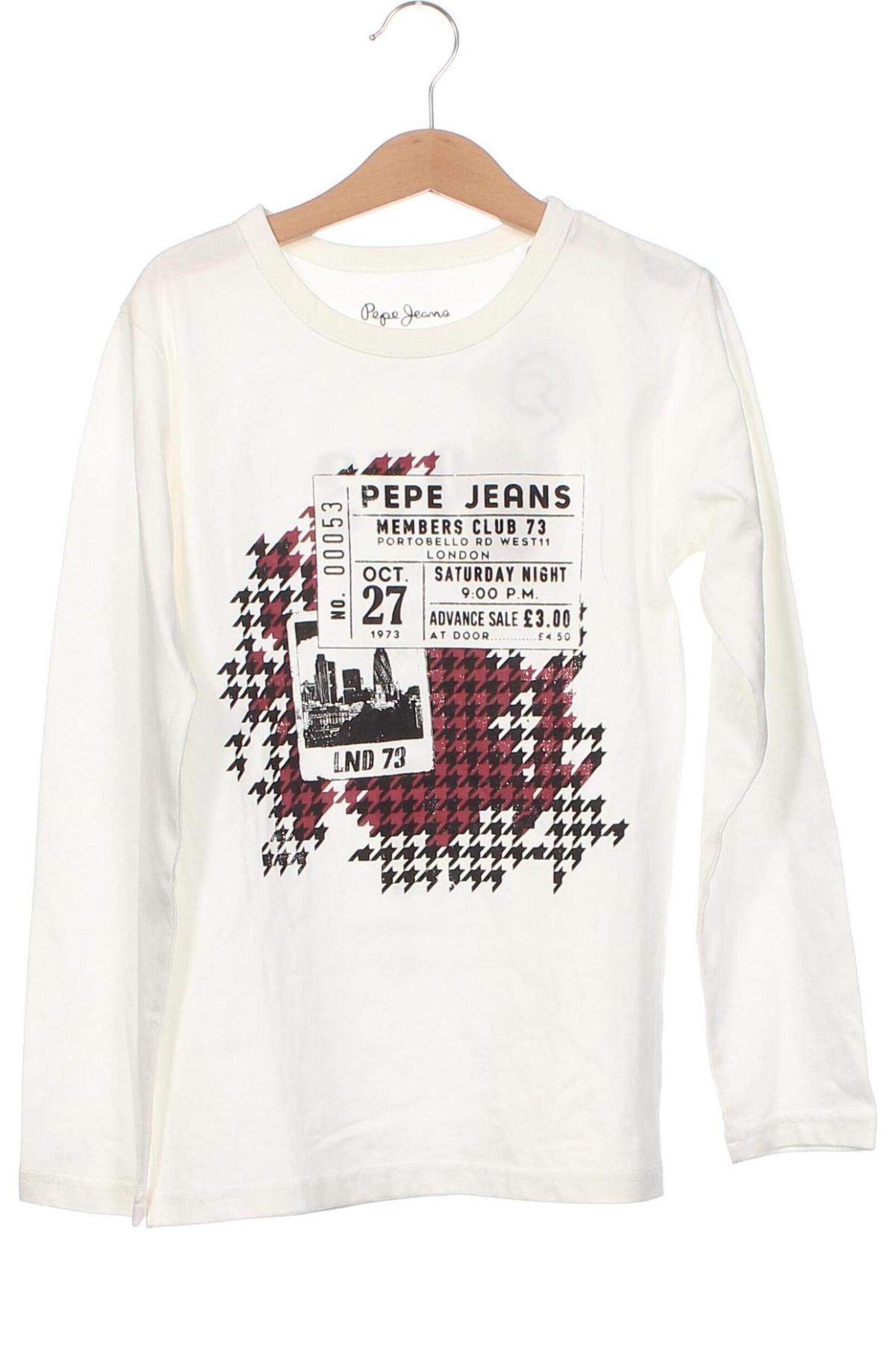 Kinder Shirt Pepe Jeans, Größe 8-9y/ 134-140 cm, Farbe Weiß, Preis 17,88 €