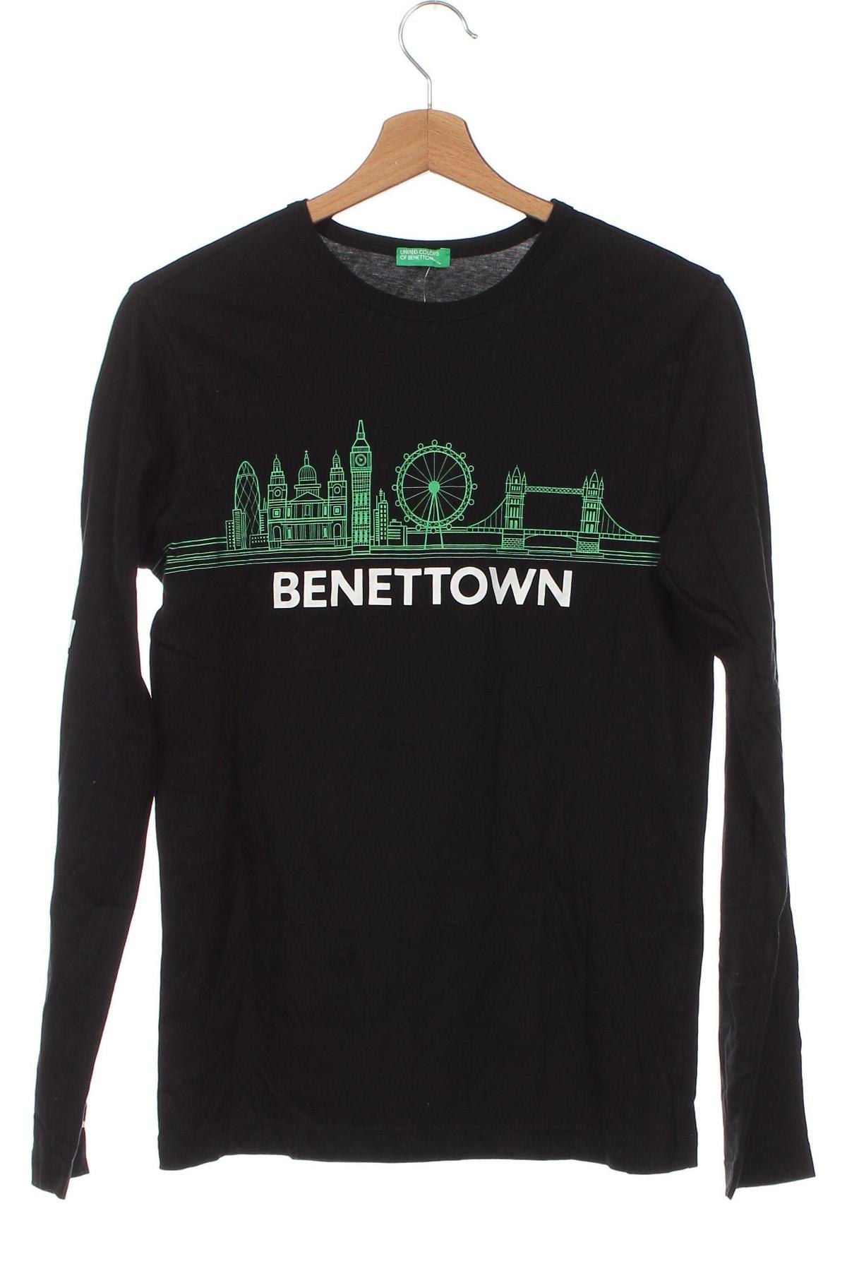 Παιδική μπλούζα United Colors Of Benetton, Μέγεθος 14-15y/ 168-170 εκ., Χρώμα Μαύρο, Τιμή 13,61 €