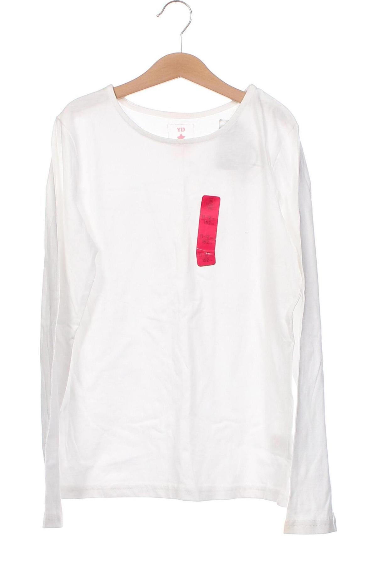 Παιδική μπλούζα Yd, Μέγεθος 10-11y/ 146-152 εκ., Χρώμα Λευκό, Τιμή 4,70 €