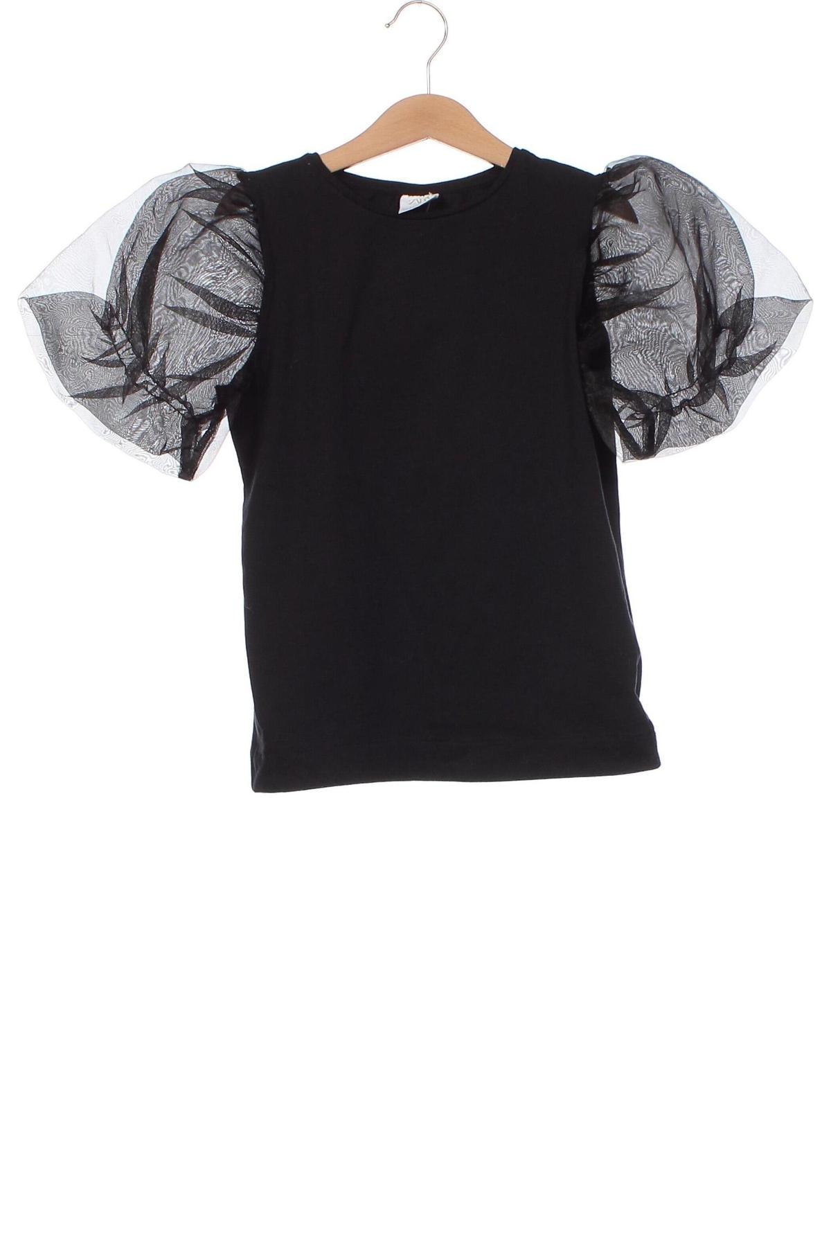 Детска блуза Zara, Размер 11-12y/ 152-158 см, Цвят Черен, Цена 14,11 лв.