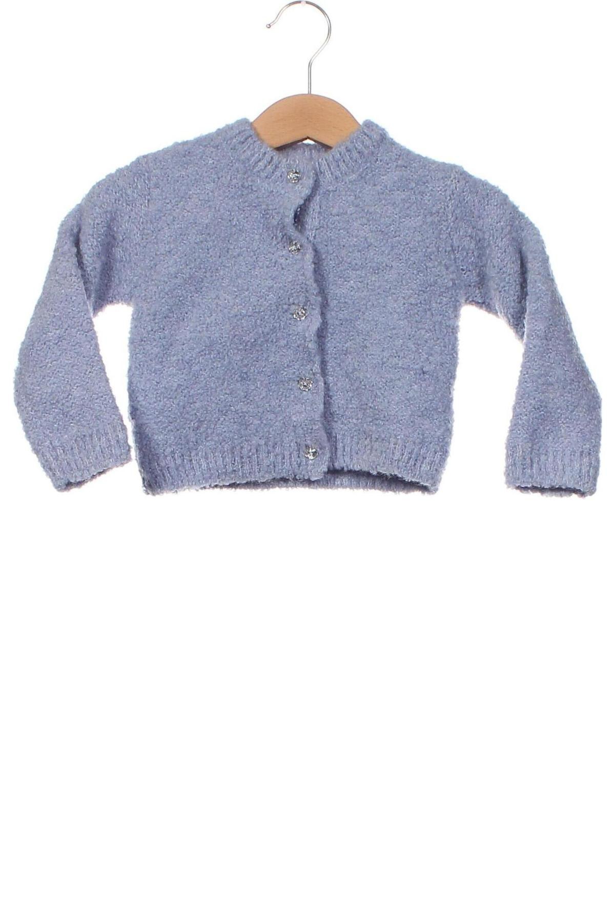 Pulover cu nasturi pentru copii Chicco, Mărime 9-12m/ 74-80 cm, Culoare Albastru, Preț 15,61 Lei