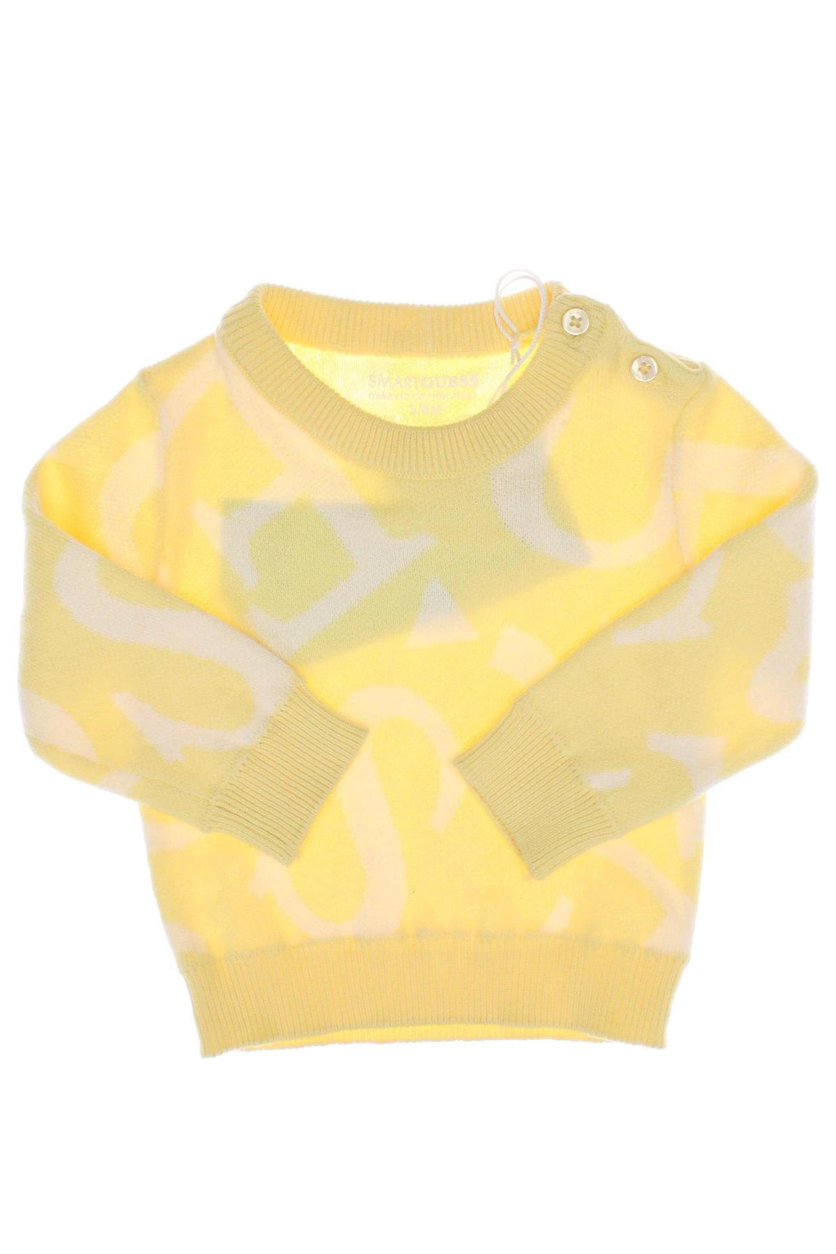 Pulover pentru copii Guess, Mărime 3-6m/ 62-68 cm, Culoare Galben, Preț 244,74 Lei