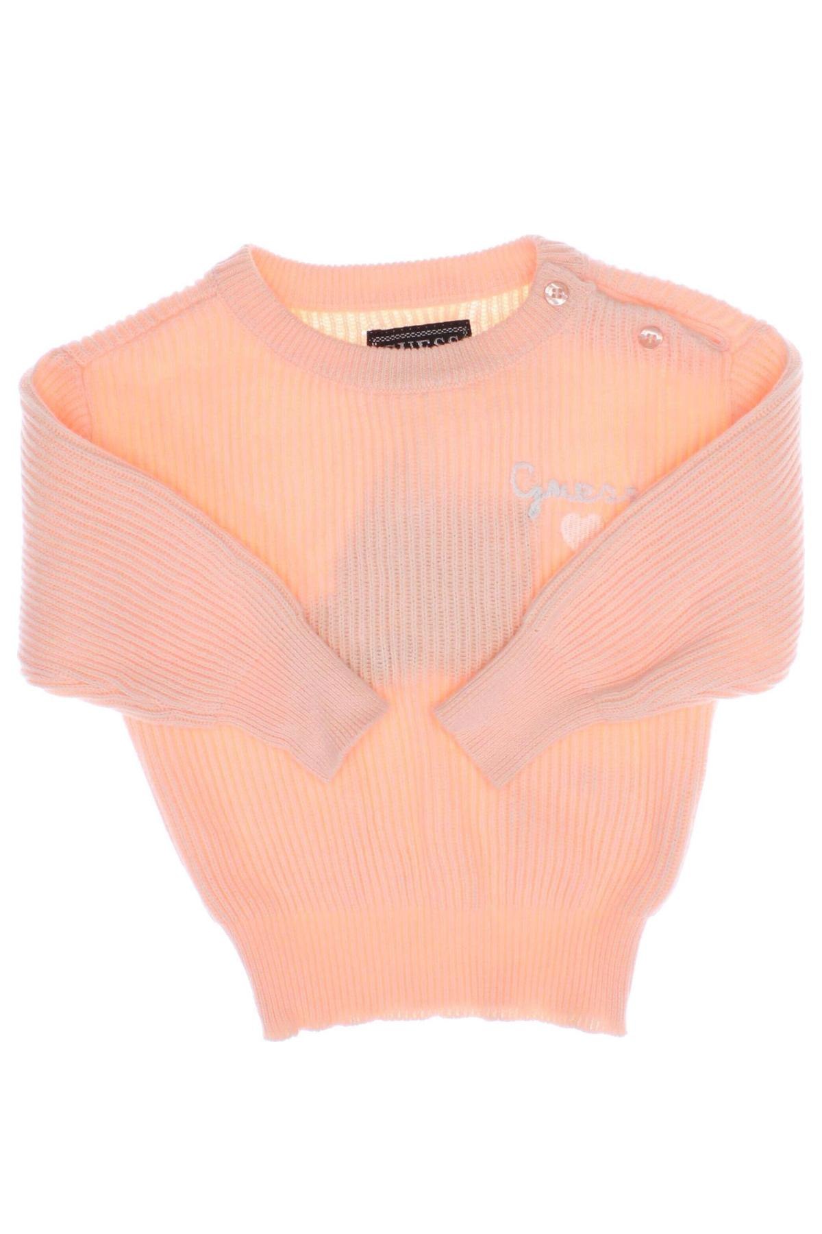Детски пуловер Guess, Размер 3-6m/ 62-68 см, Цвят Розов, Цена 93,00 лв.