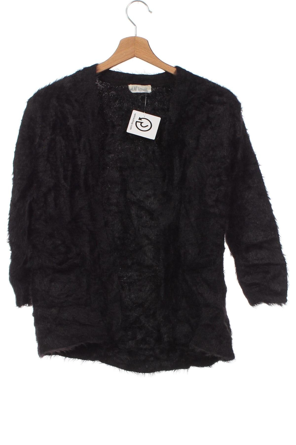 Pulover cu nasturi pentru copii H&M, Mărime 12-13y/ 158-164 cm, Culoare Negru, Preț 28,52 Lei
