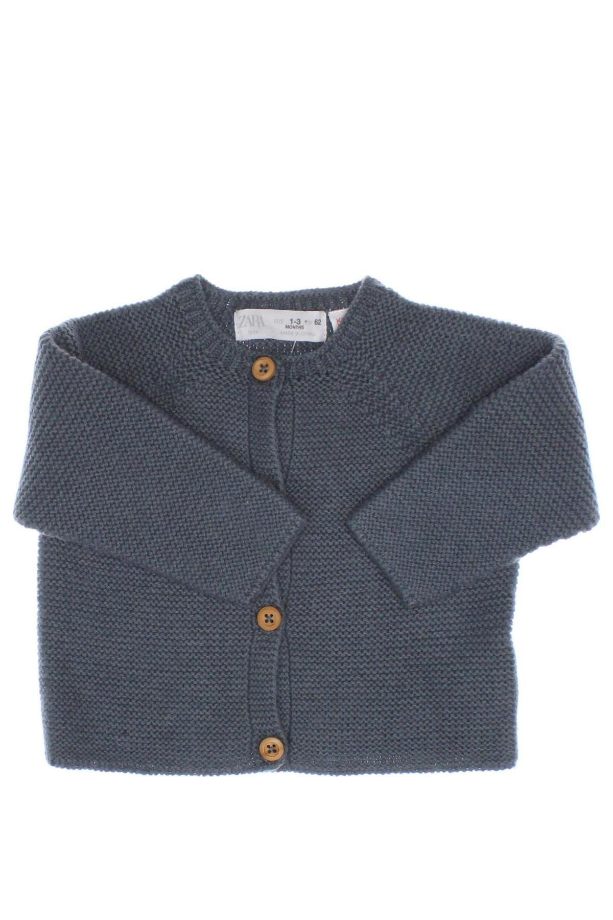 Kinder Strickjacke Zara, Größe 2-3m/ 56-62 cm, Farbe Blau, Preis € 18,56