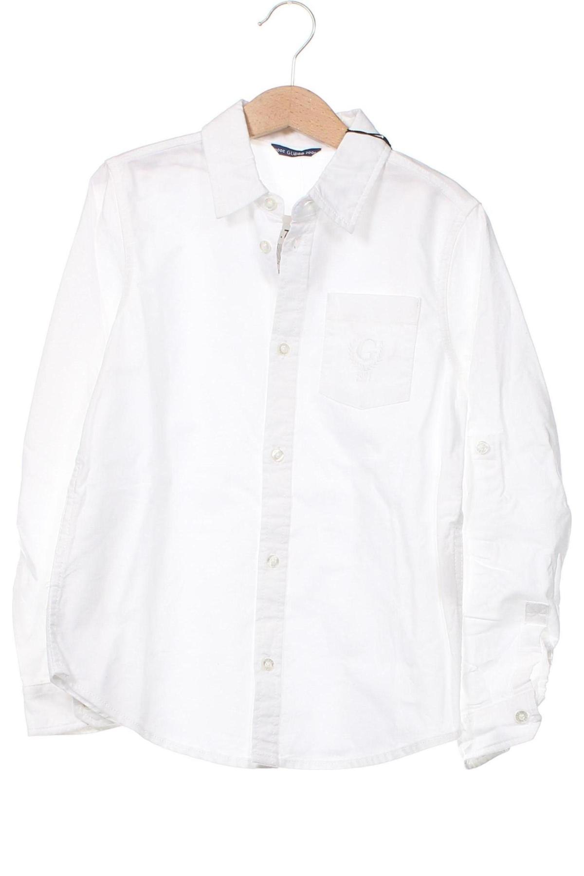 Детска риза Guess, Размер 7-8y/ 128-134 см, Цвят Бял, Цена 68,00 лв.