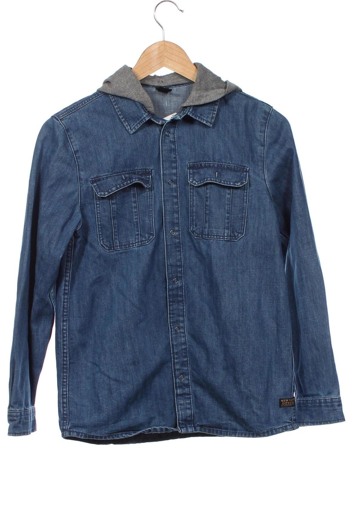 Παιδικό πουκάμισο H&M, Μέγεθος 12-13y/ 158-164 εκ., Χρώμα Μπλέ, Τιμή 6,06 €