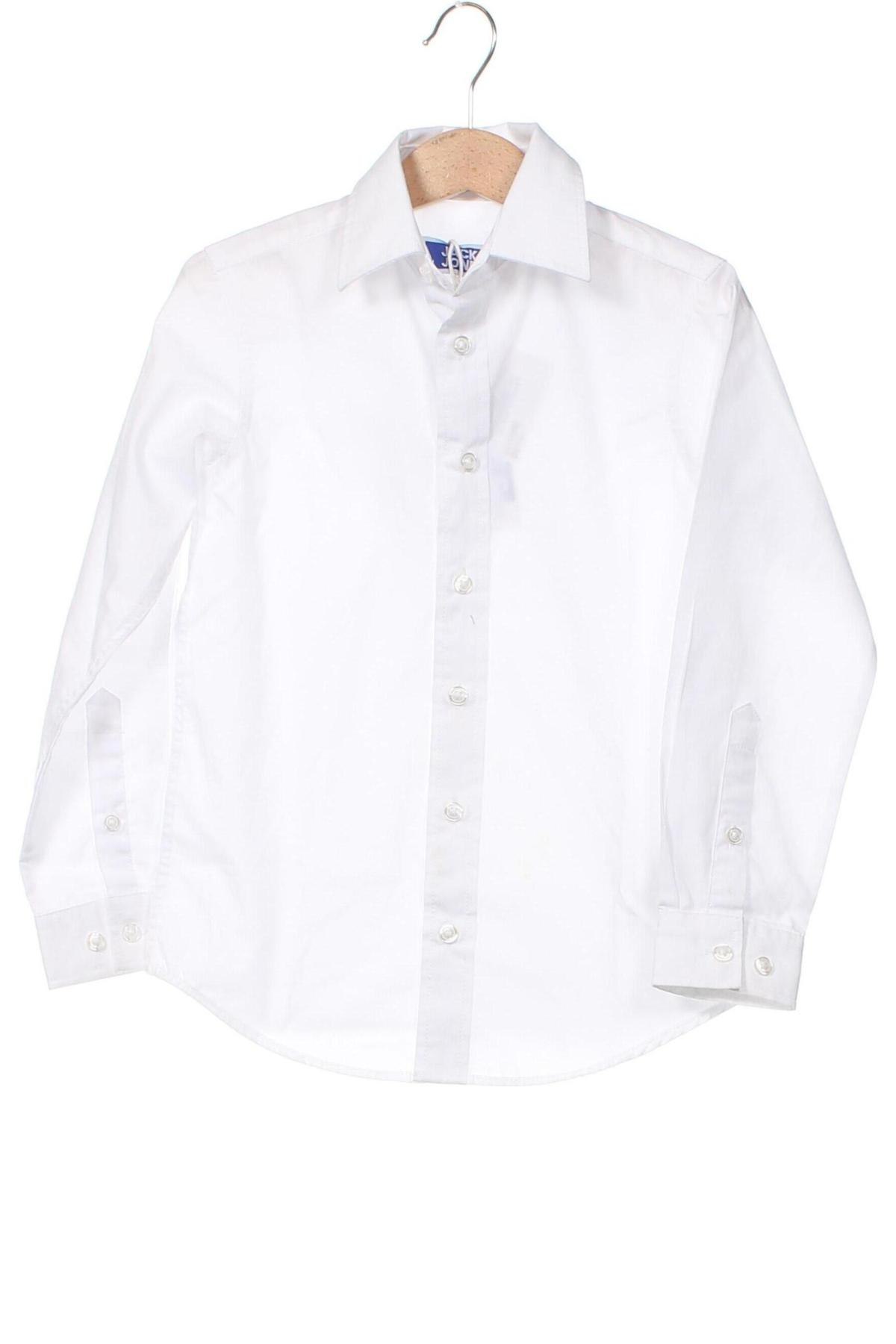 Детска риза Jack & Jones, Размер 4-5y/ 110-116 см, Цвят Бял, Цена 18,87 лв.