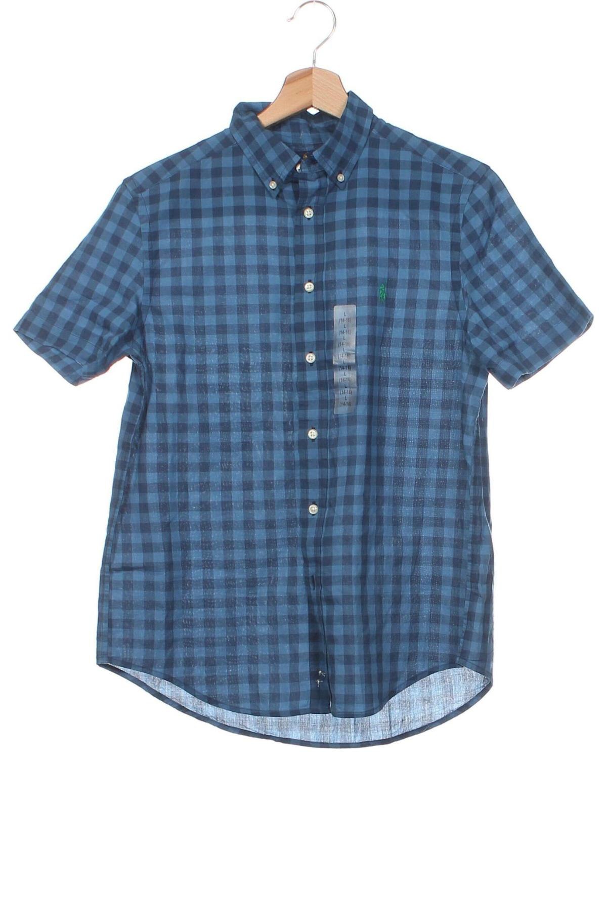 Παιδικό πουκάμισο Polo By Ralph Lauren, Μέγεθος 13-14y/ 164-168 εκ., Χρώμα Μπλέ, Τιμή 52,13 €