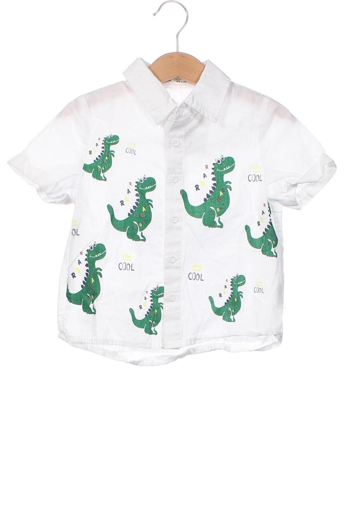 Παιδικό πουκάμισο SHEIN, Μέγεθος 2-3y/ 98-104 εκ., Χρώμα Λευκό, Τιμή 6,14 €