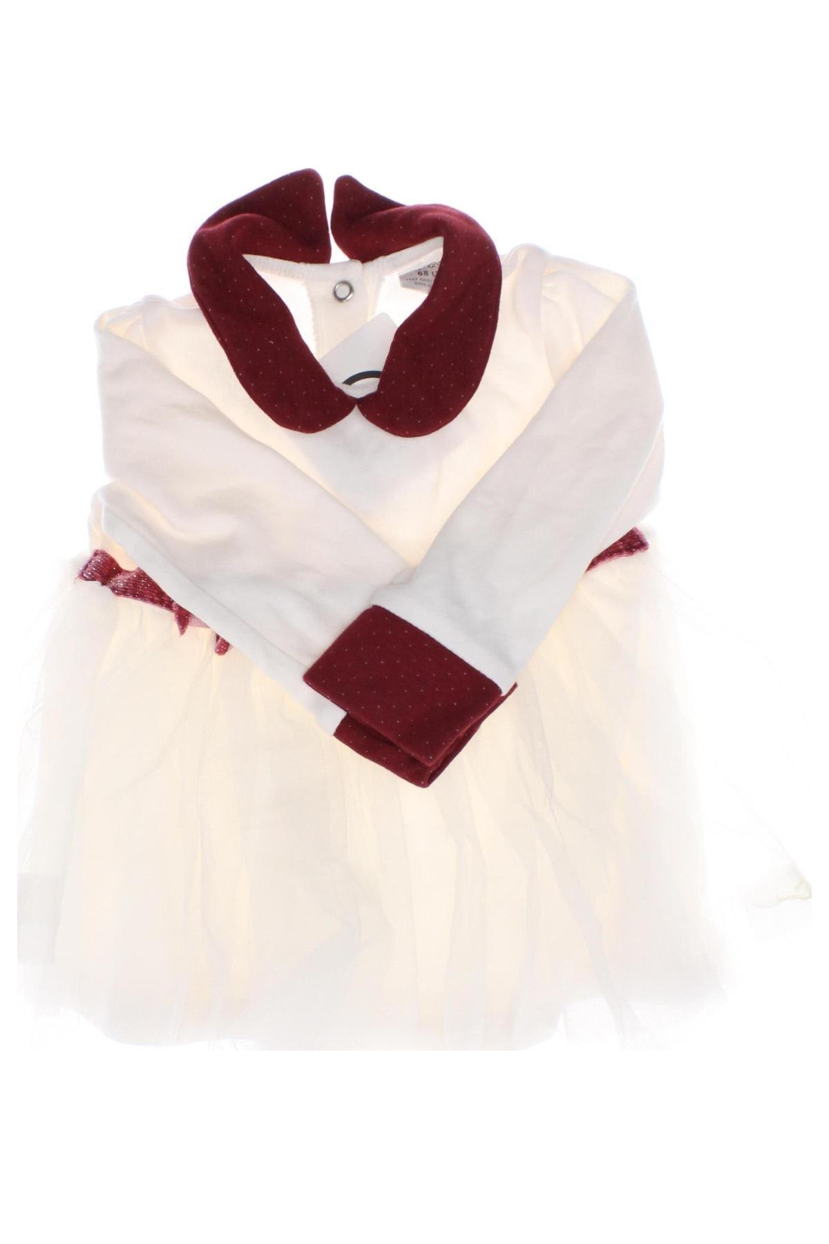 Kinderkleid, Größe 3-6m/ 62-68 cm, Farbe Weiß, Preis 5,80 €