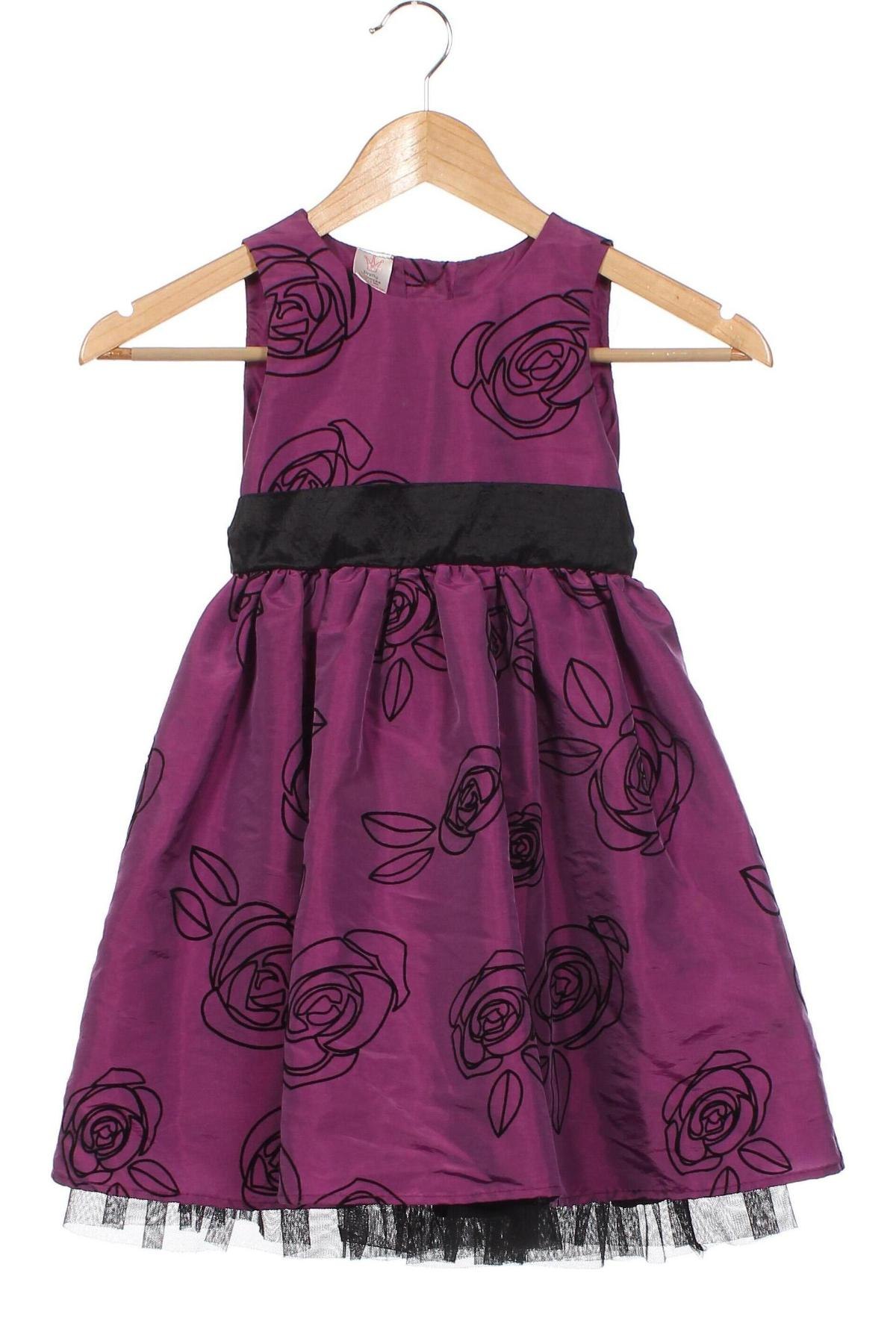 Детска рокля, Размер 4-5y/ 110-116 см, Цвят Лилав, Цена 28,03 лв.