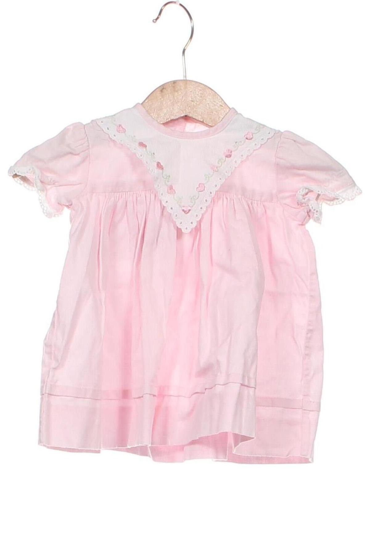 Детска рокля, Размер 3-6m/ 62-68 см, Цвят Розов, Цена 12,15 лв.