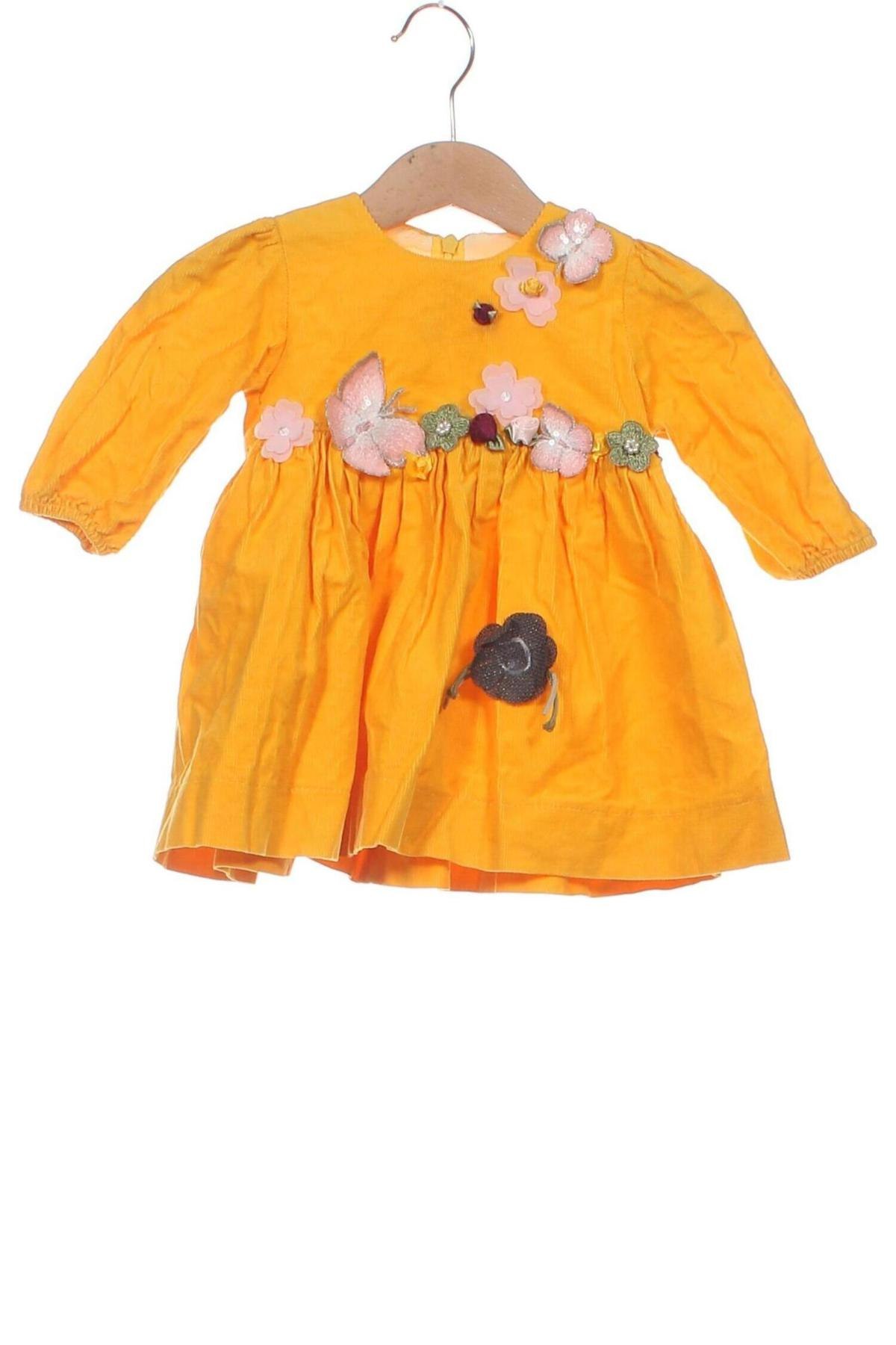 Kinderkleid, Größe 2-3m/ 56-62 cm, Farbe Gelb, Preis € 3,43