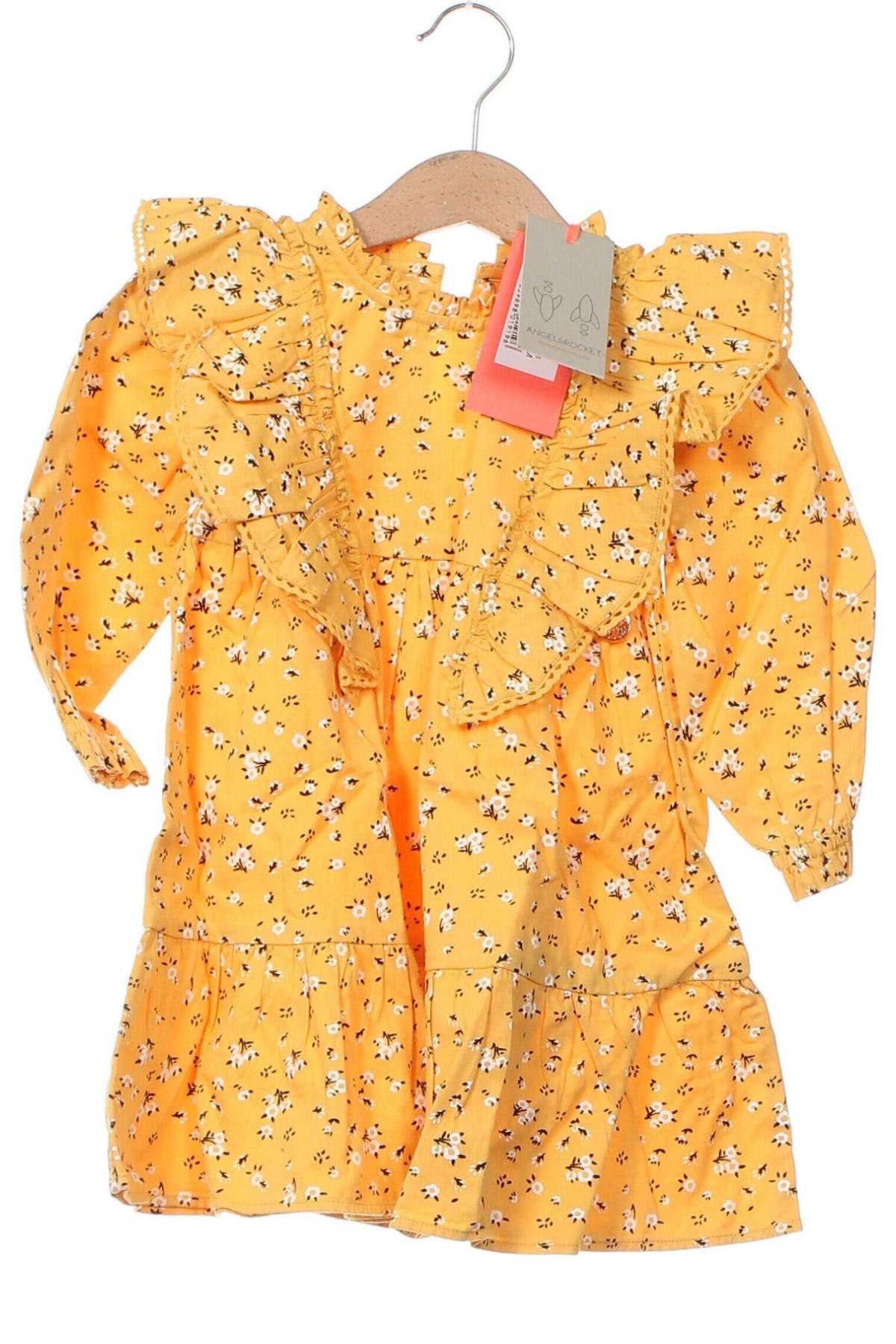 Dziecięca sukienka Angel & Rocket, Rozmiar 12-18m/ 80-86 cm, Kolor Żółty, Cena 39,58 zł