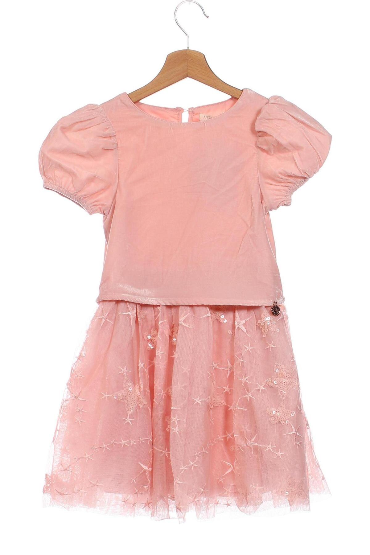Детска рокля Angel & Rocket, Размер 3-4y/ 104-110 см, Цвят Розов, Цена 99,00 лв.