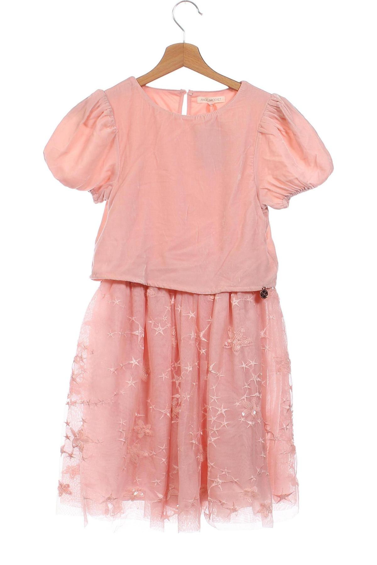 Dziecięca sukienka Angel & Rocket, Rozmiar 8-9y/ 134-140 cm, Kolor Różowy, Cena 102,91 zł