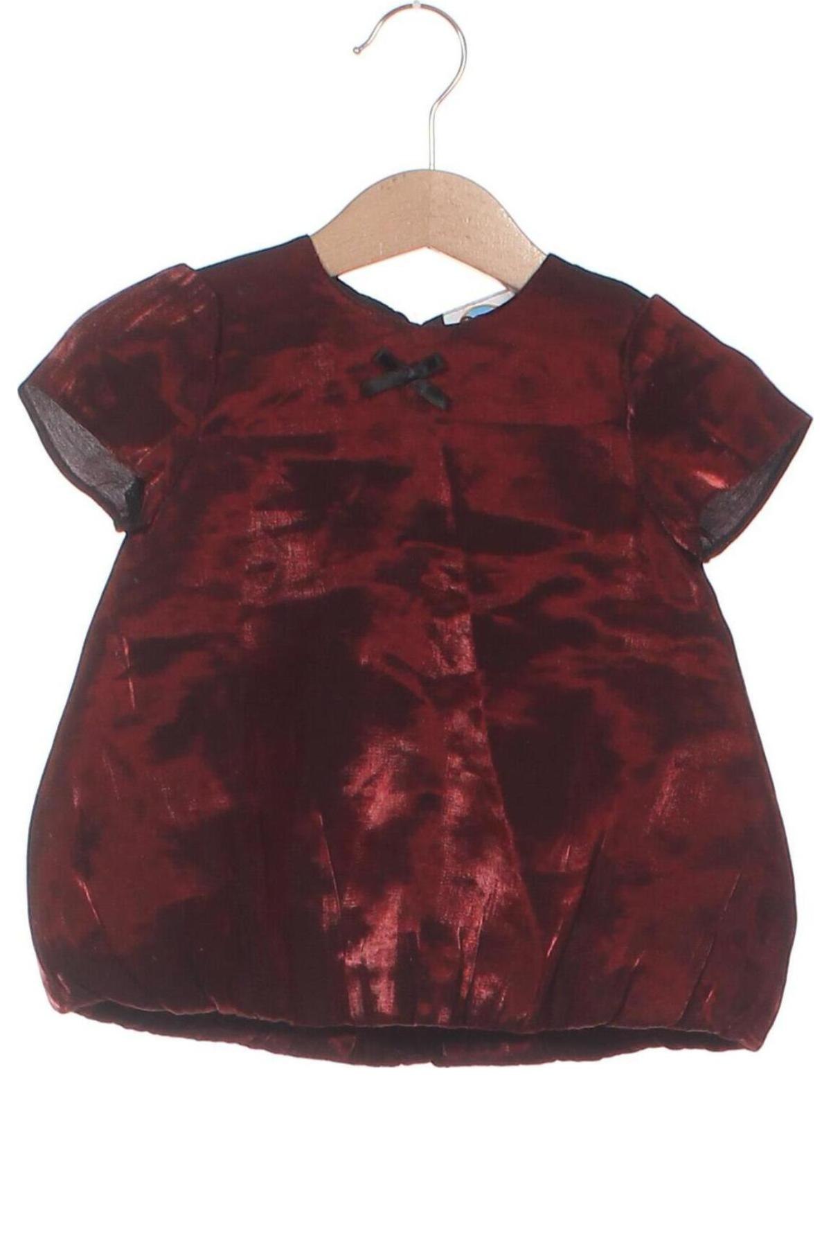 Kinderkleid Baby Club, Größe 2-3m/ 56-62 cm, Farbe Rot, Preis 2,05 €