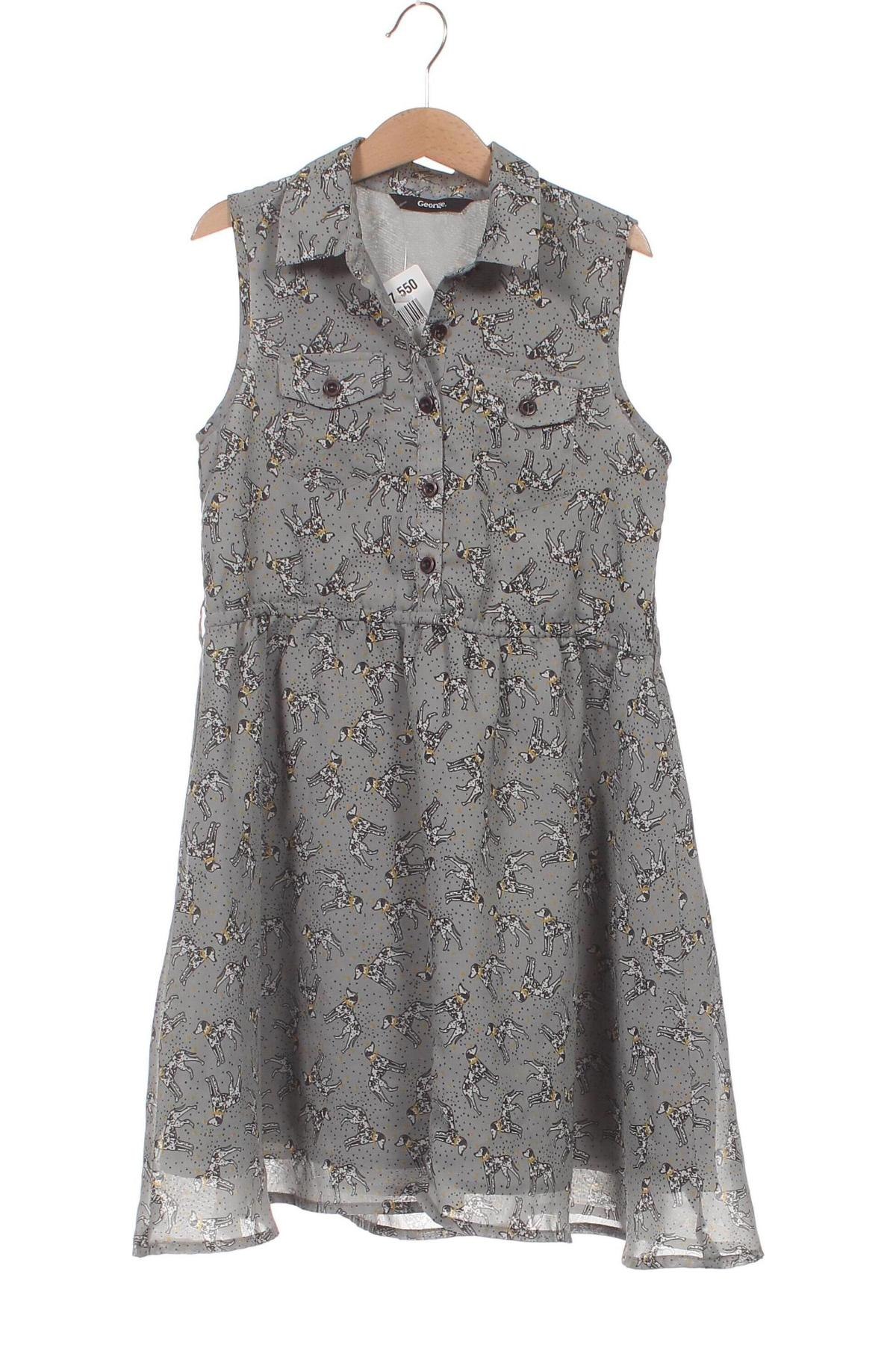 Детска рокля George, Размер 8-9y/ 134-140 см, Цвят Сив, Цена 25,99 лв.