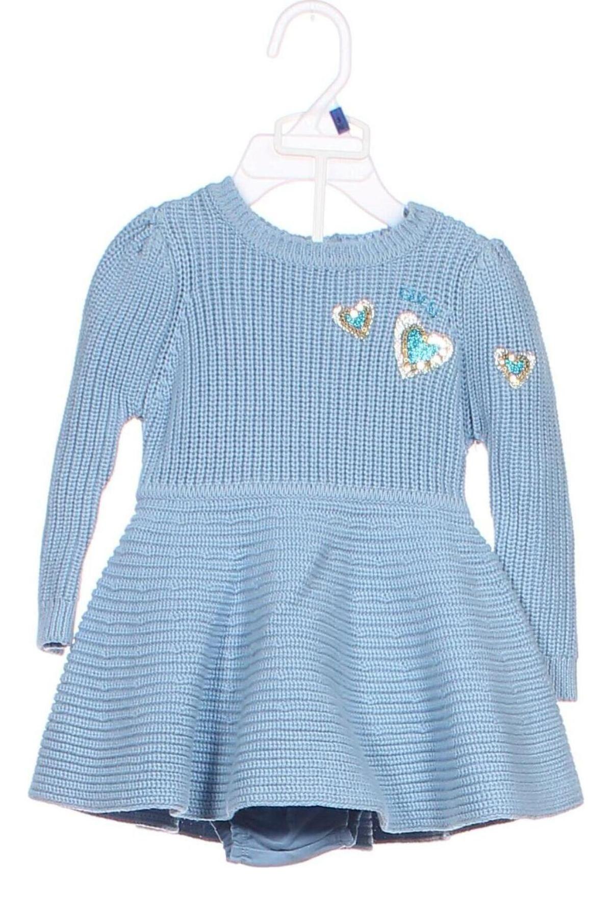 Детска рокля Guess, Размер 3-6m/ 62-68 см, Цвят Син, Цена 67,83 лв.