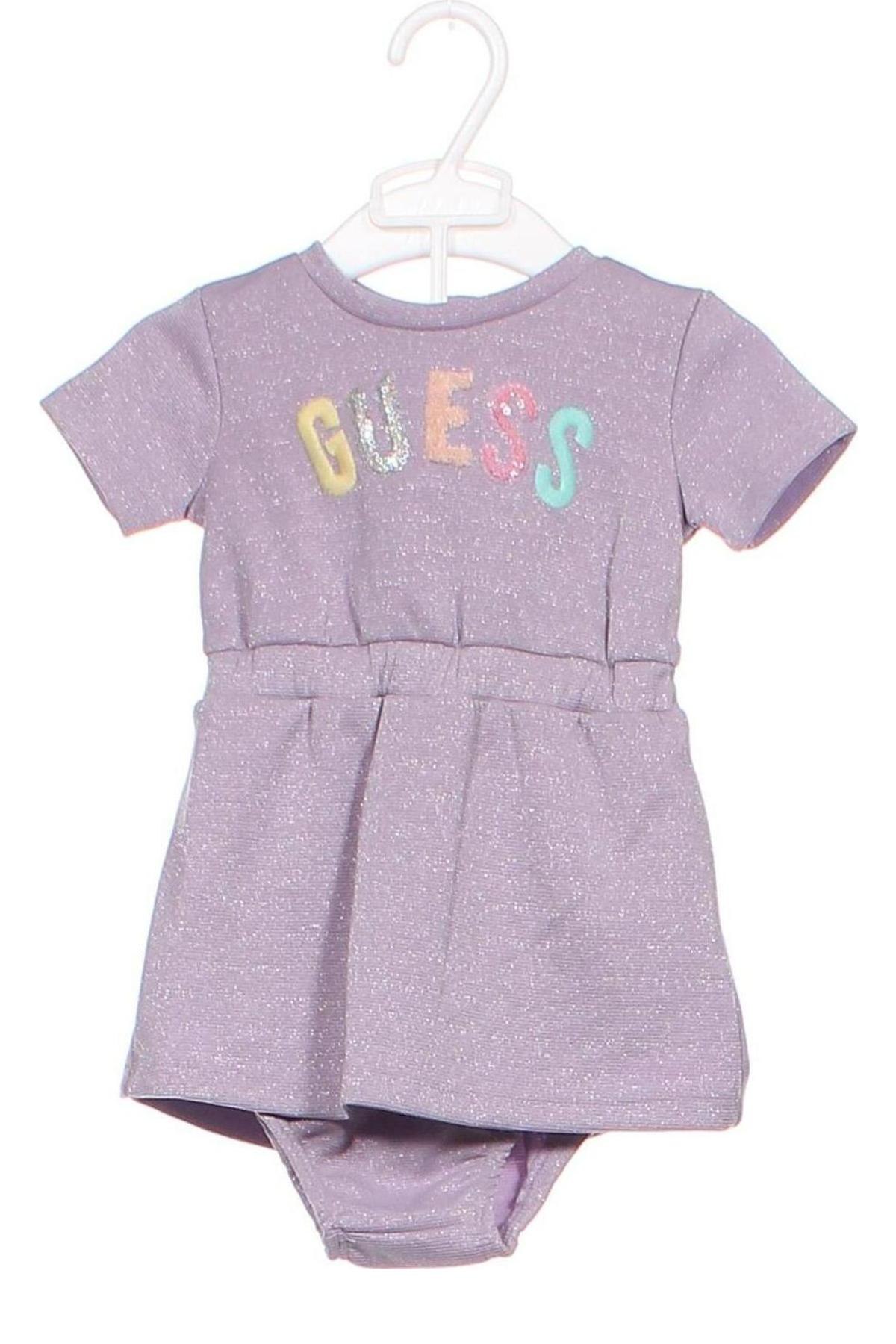 Rochie pentru copii Guess, Mărime 3-6m/ 62-68 cm, Culoare Mov, Preț 178,50 Lei