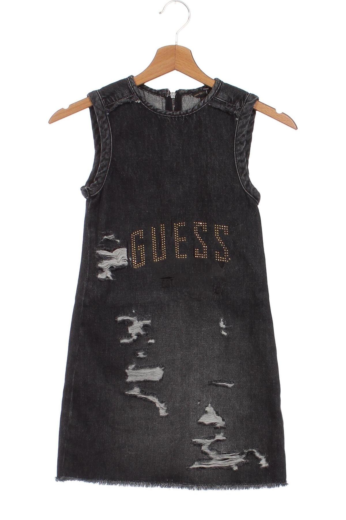 Детска рокля Guess, Размер 7-8y/ 128-134 см, Цвят Черен, Цена 123,67 лв.
