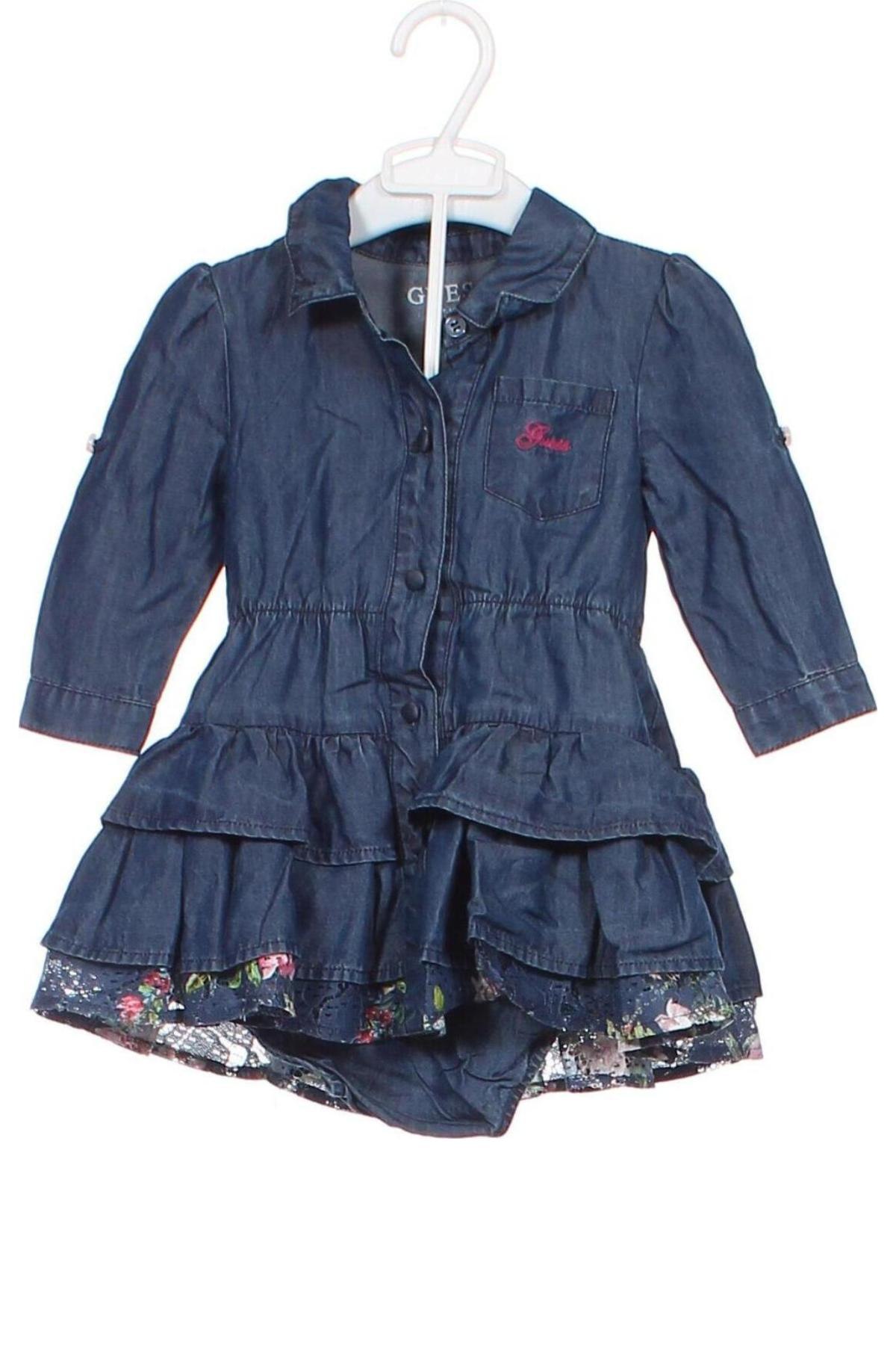 Kinderkleid Guess, Größe 3-6m/ 62-68 cm, Farbe Blau, Preis 34,96 €