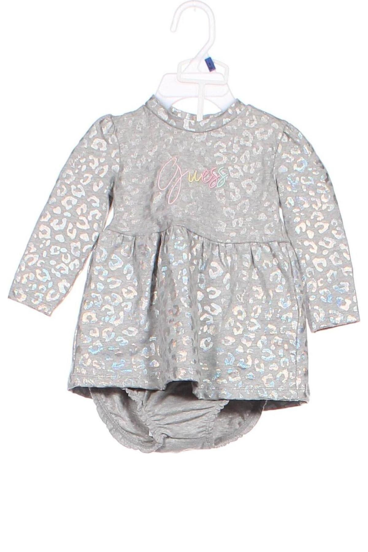 Rochie pentru copii Guess, Mărime 3-6m/ 62-68 cm, Culoare Gri, Preț 169,11 Lei