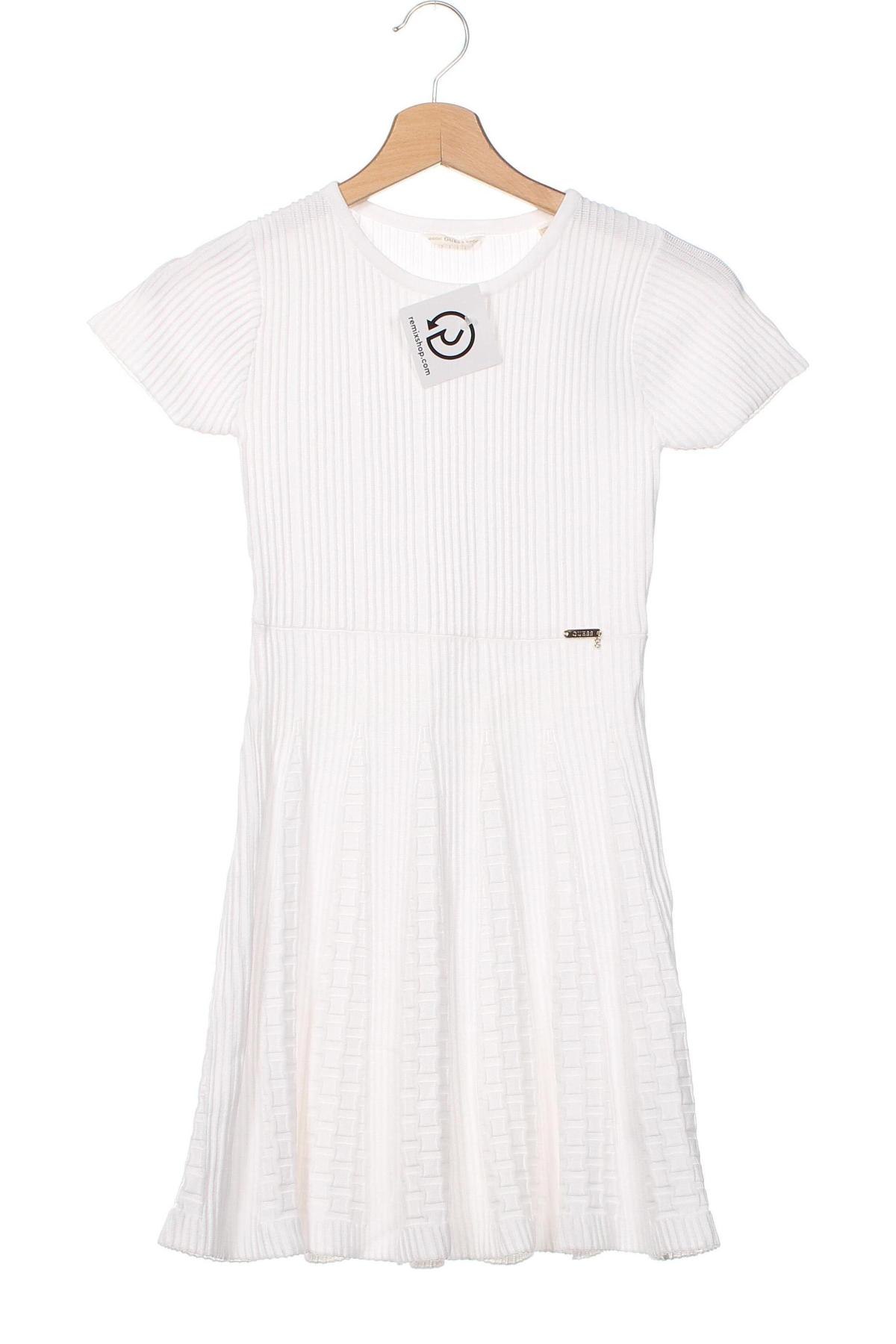 Παιδικό φόρεμα Guess, Μέγεθος 8-9y/ 134-140 εκ., Χρώμα Λευκό, Τιμή 62,21 €