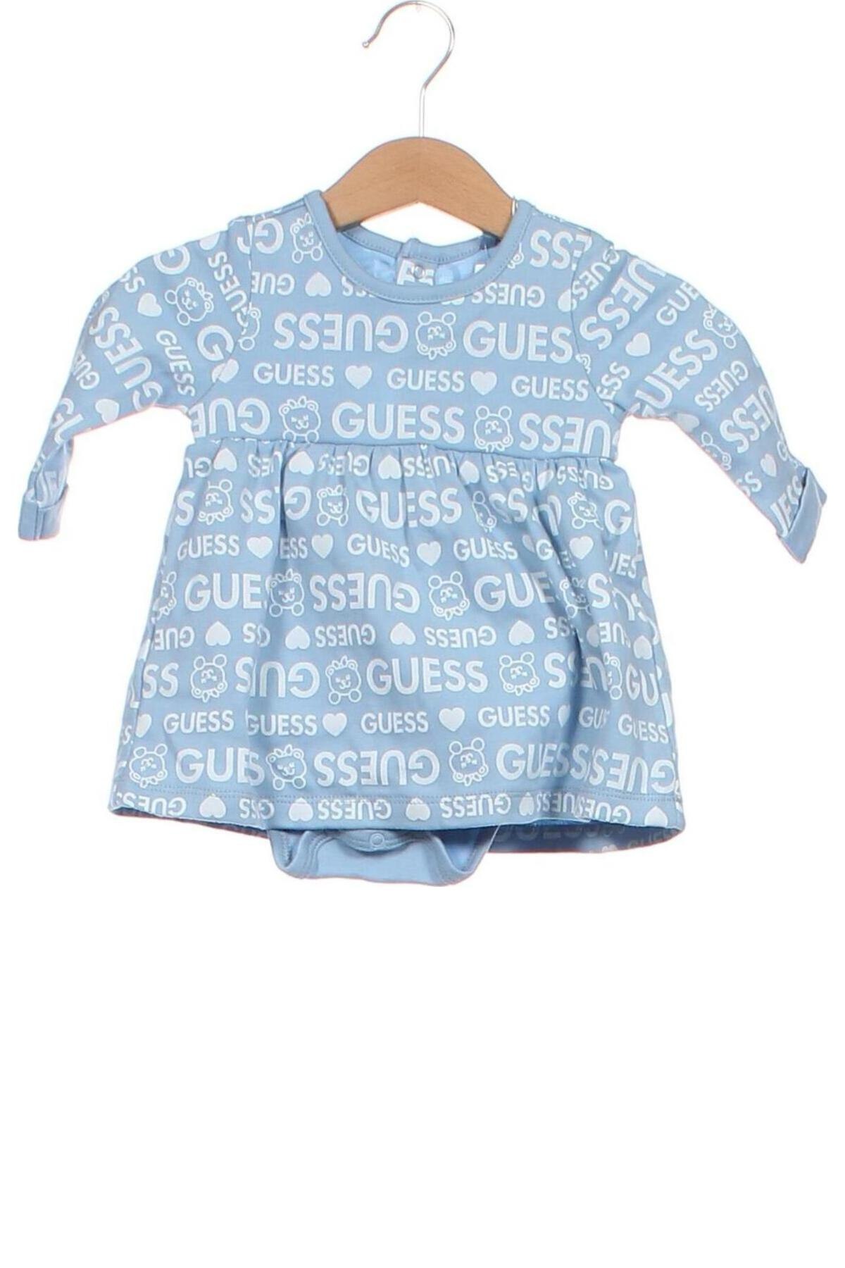 Rochie pentru copii Guess, Mărime 2-3m/ 56-62 cm, Culoare Albastru, Preț 294,37 Lei