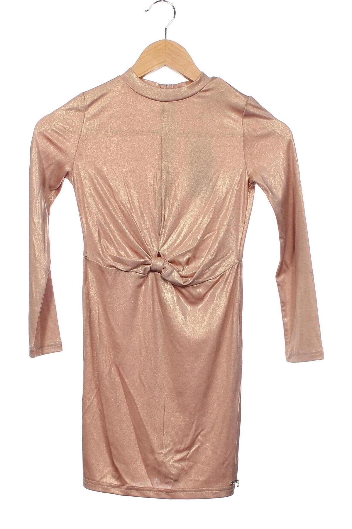 Παιδικό φόρεμα Guess, Μέγεθος 7-8y/ 128-134 εκ., Χρώμα  Μπέζ, Τιμή 62,21 €