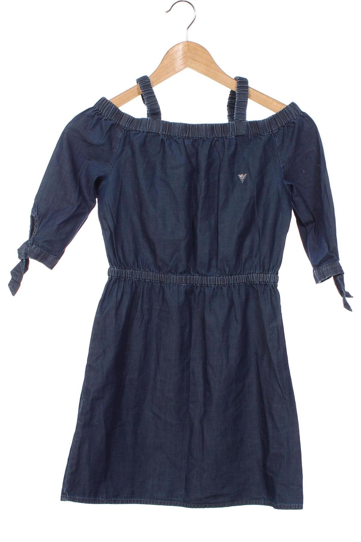 Детска рокля Guess, Размер 9-10y/ 140-146 см, Цвят Син, Цена 52,14 лв.