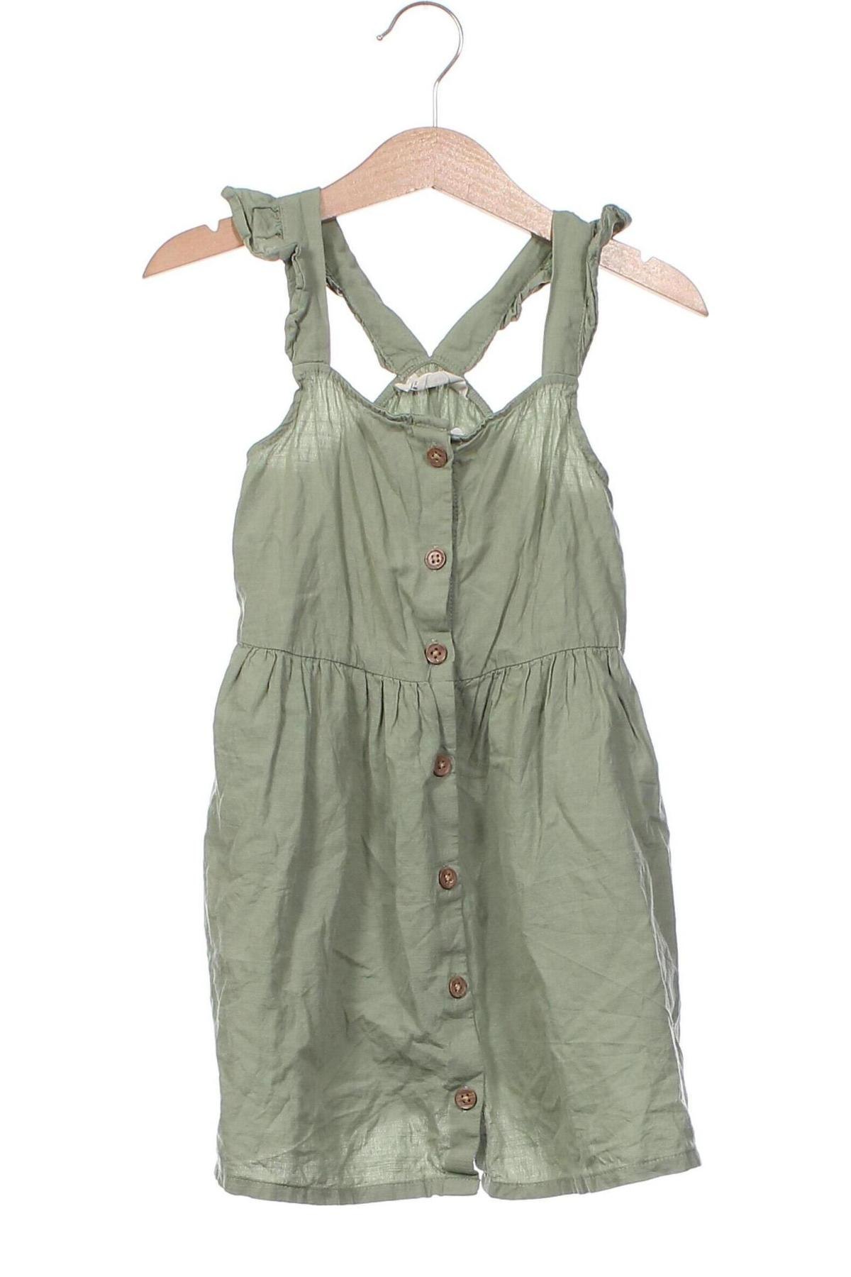 Dziecięca sukienka H&M, Rozmiar 3-4y/ 104-110 cm, Kolor Zielony, Cena 57,47 zł