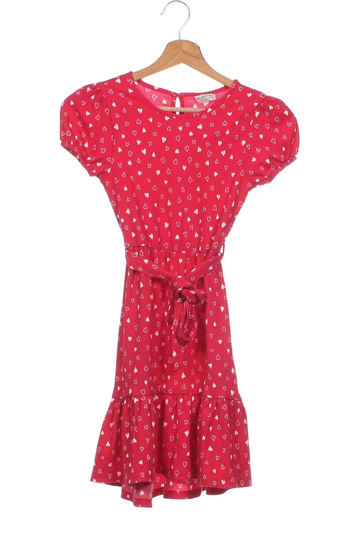 Детска рокля LC Waikiki, Размер 8-9y/ 134-140 см, Цвят Червен, Цена 12,96 лв.