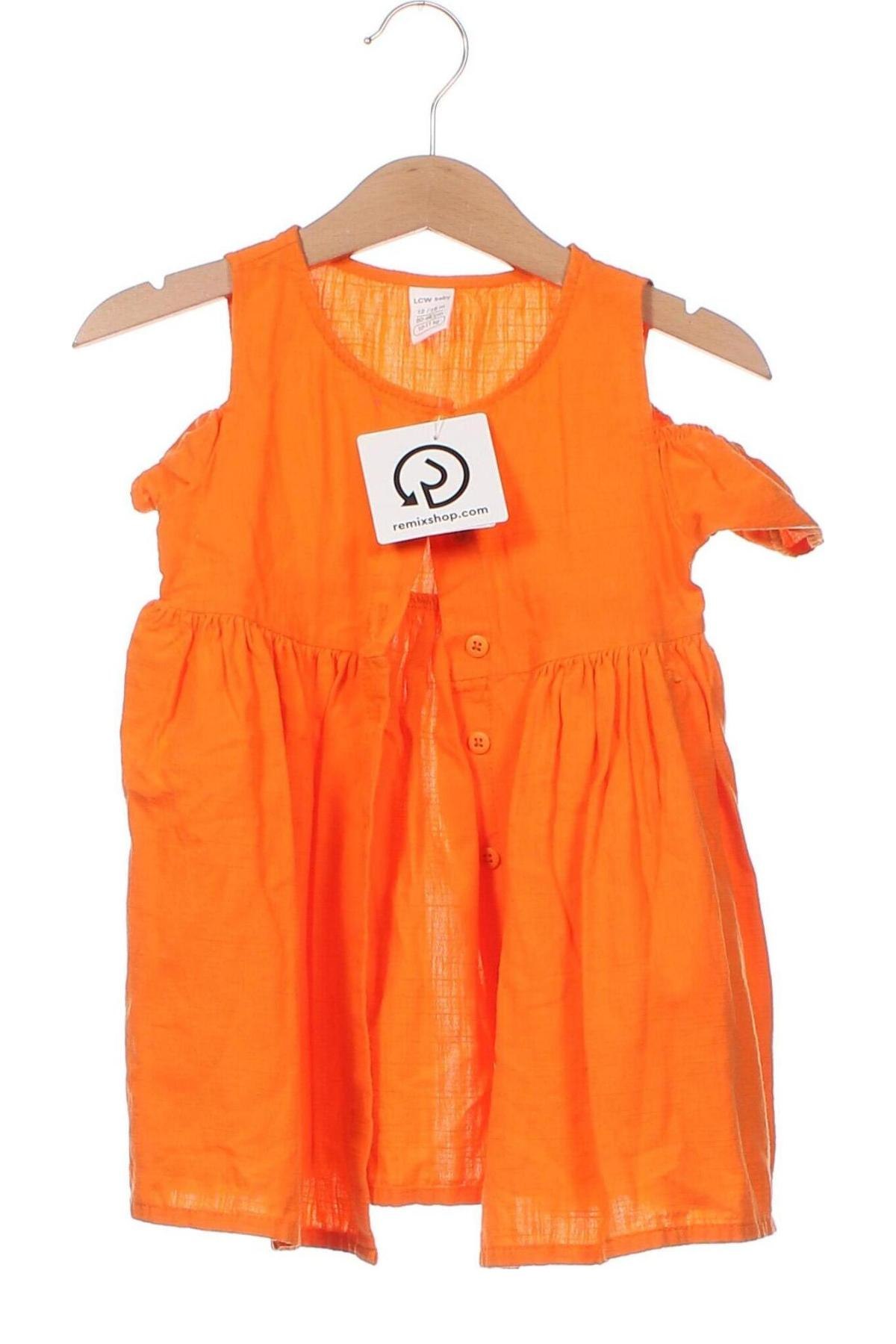 Dziecięca sukienka LCW, Rozmiar 12-18m/ 80-86 cm, Kolor Pomarańczowy, Cena 28,14 zł